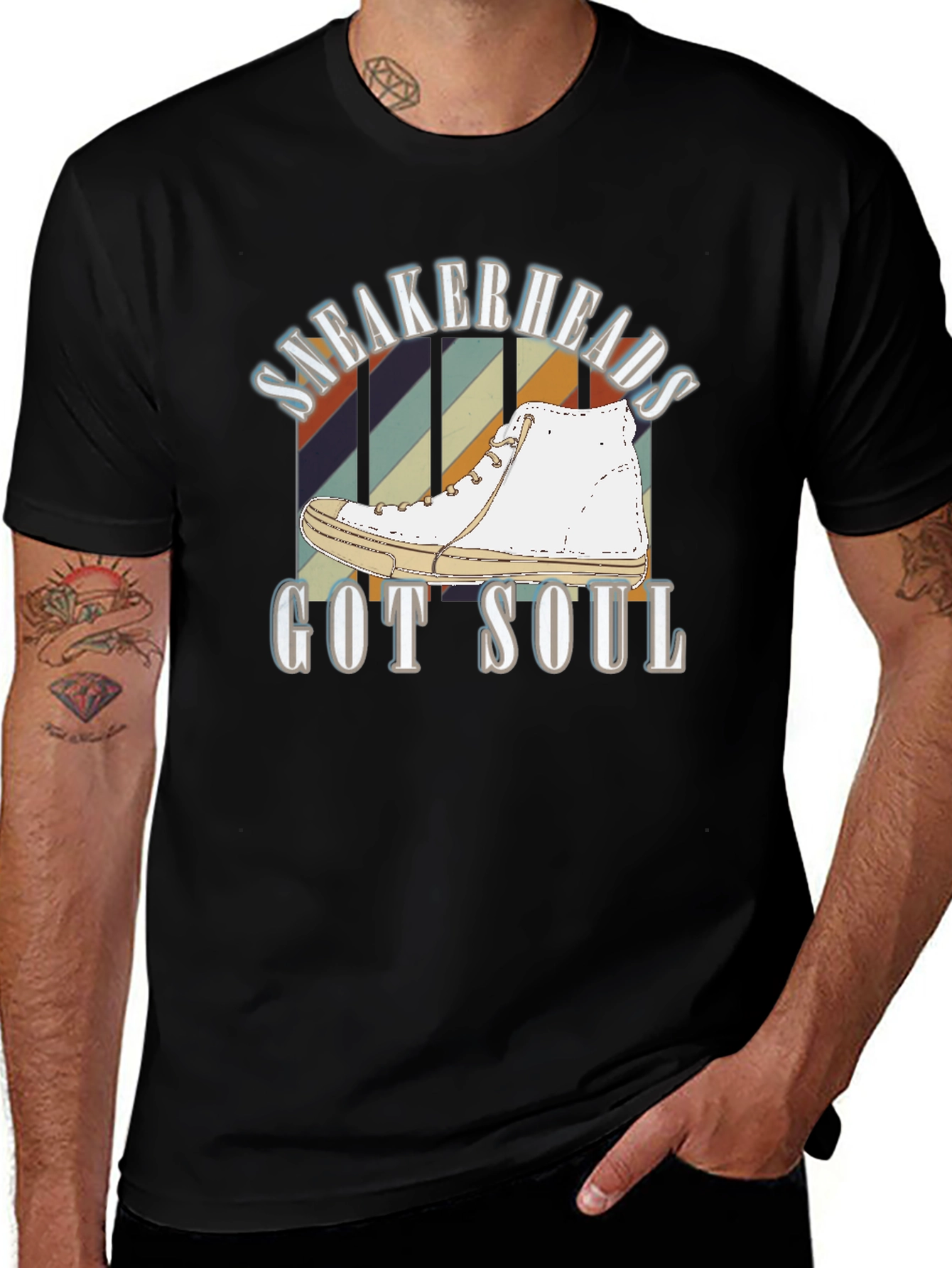 Sneakerheads Got Soul T-Shirt - Retro Design, Casual Wear