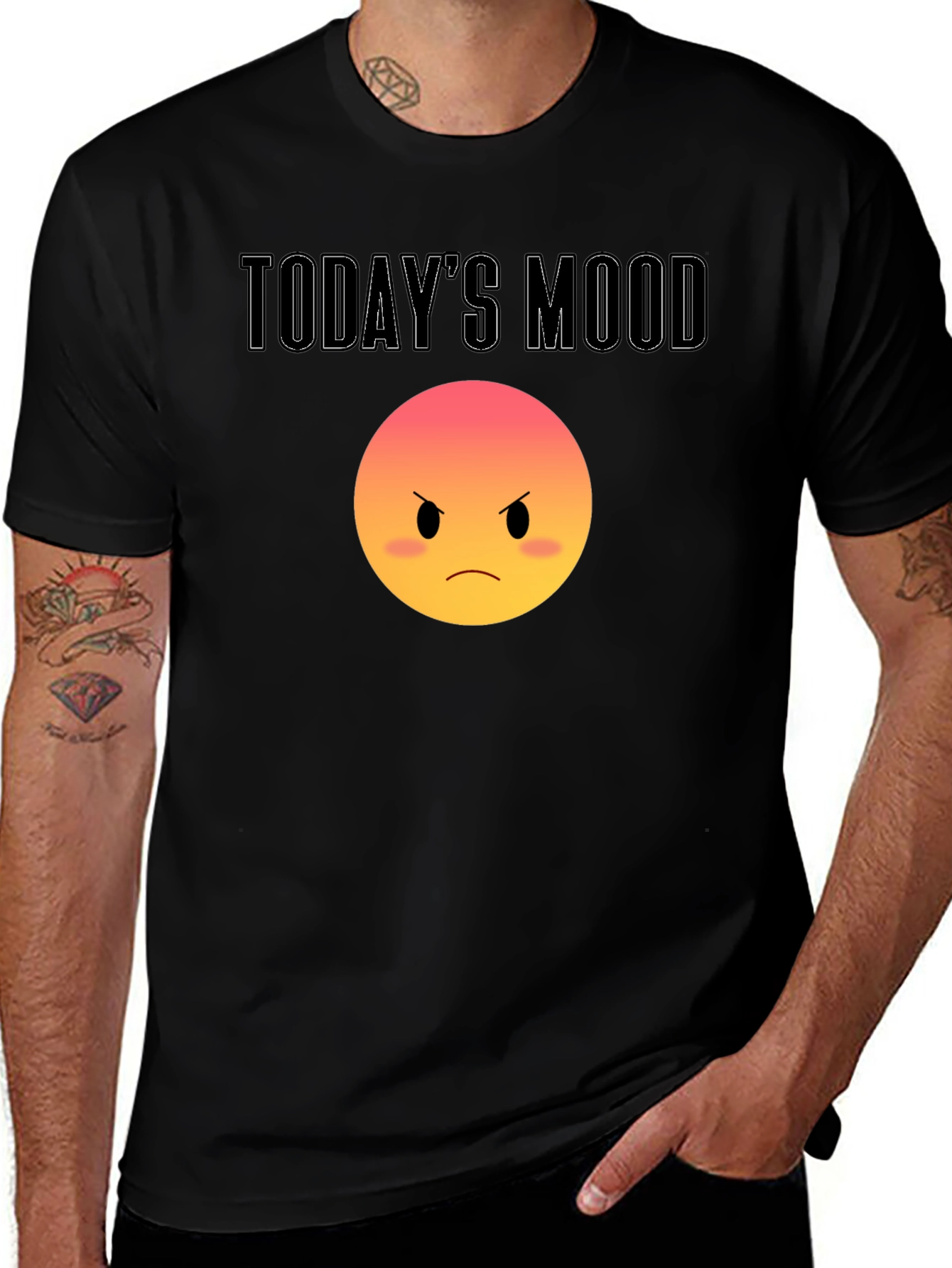 Today's Mood Grumpy Emoji T-Shirt