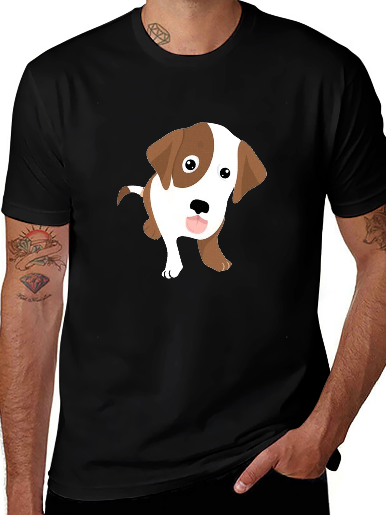 Variant 20 of Dog Graphic Tee - Cute Puppy Design