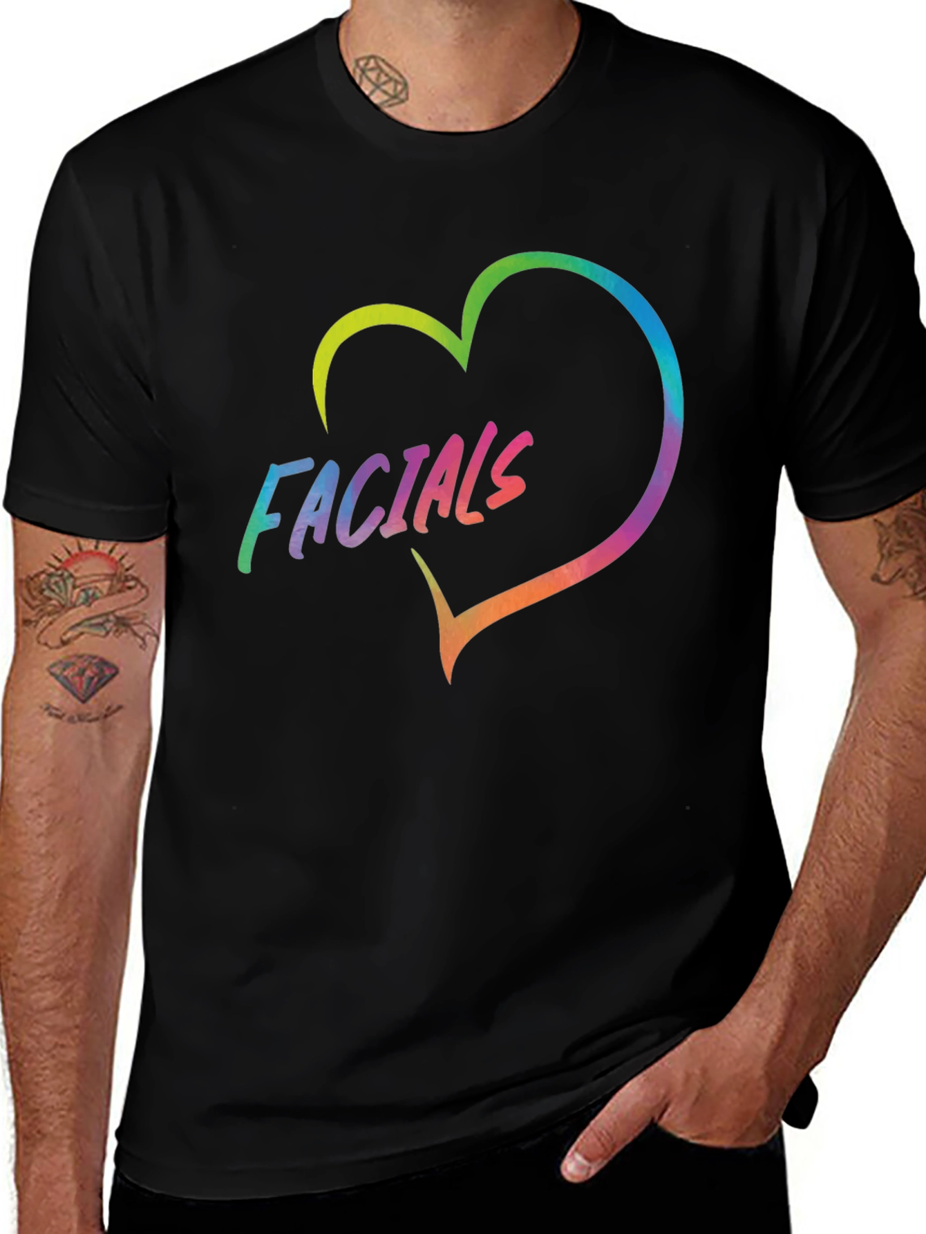 Variant 21 of Facials Heart T-Shirt - Express Yourself!