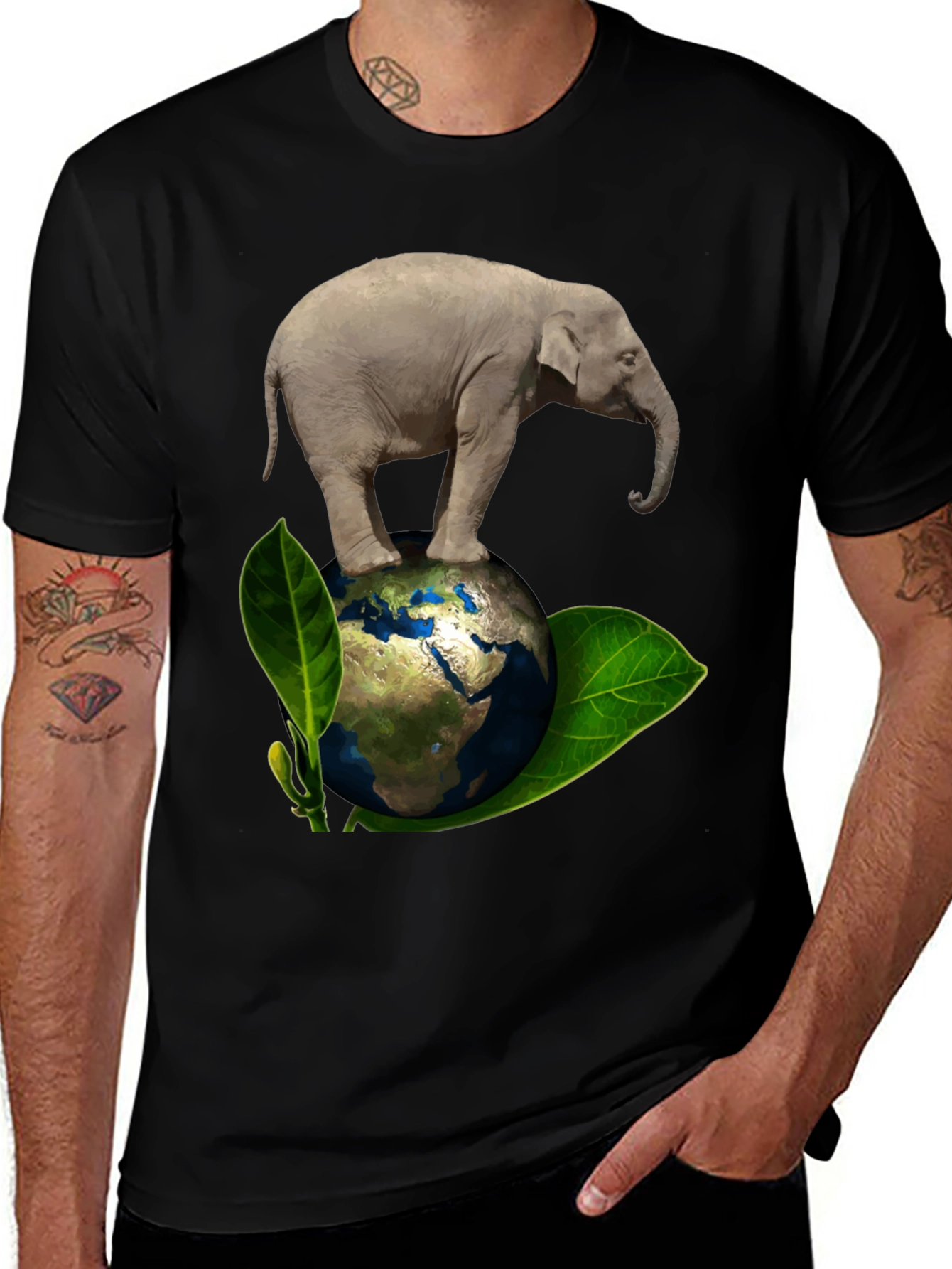 Variant 11 of Elephant on Earth Graphic Tee