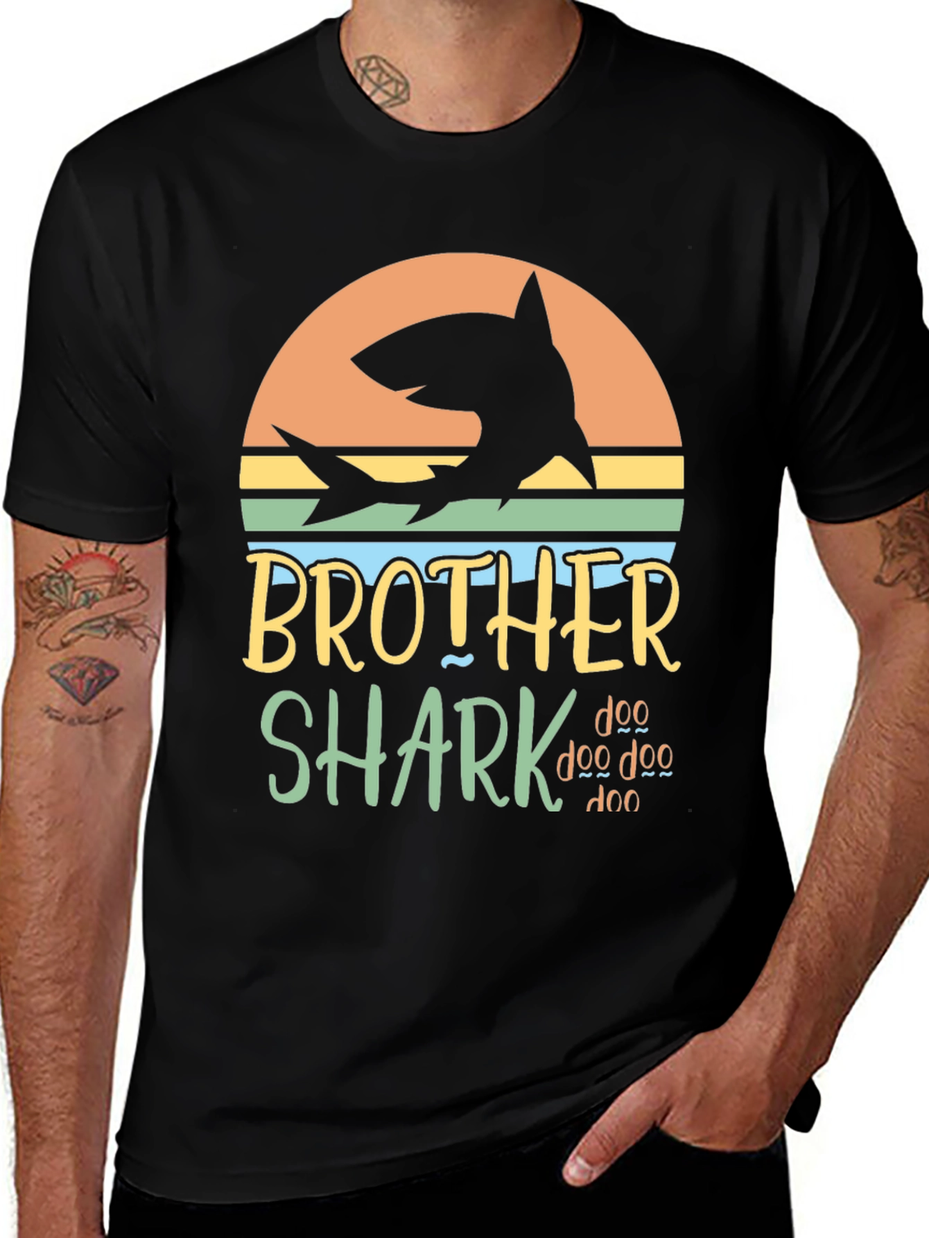 Brother Shark Doo Doo Doo Graphic T-Shirt