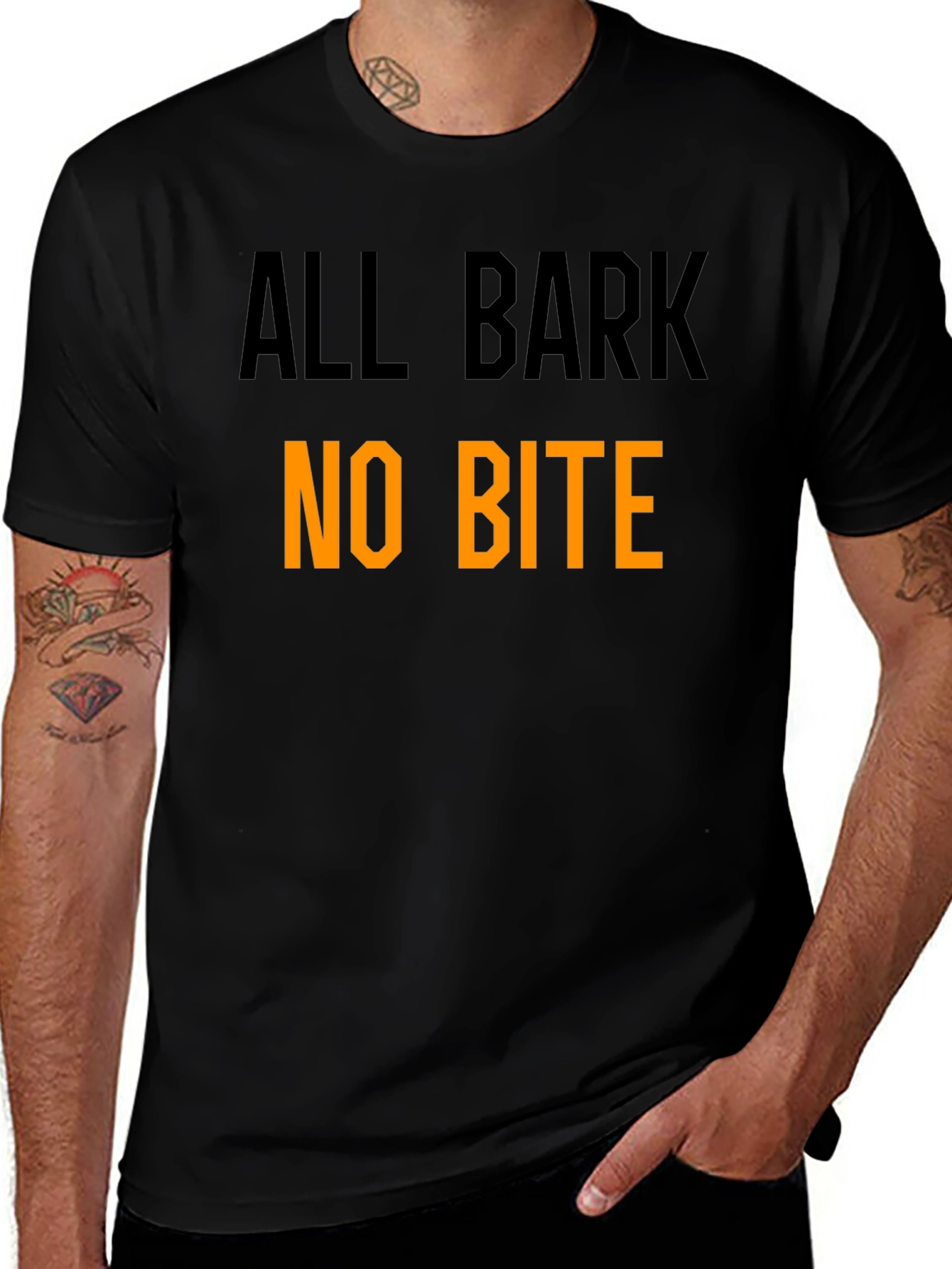 Variant 19 of All Bark No Bite Graphic Tee - Bold Statement Shirt
