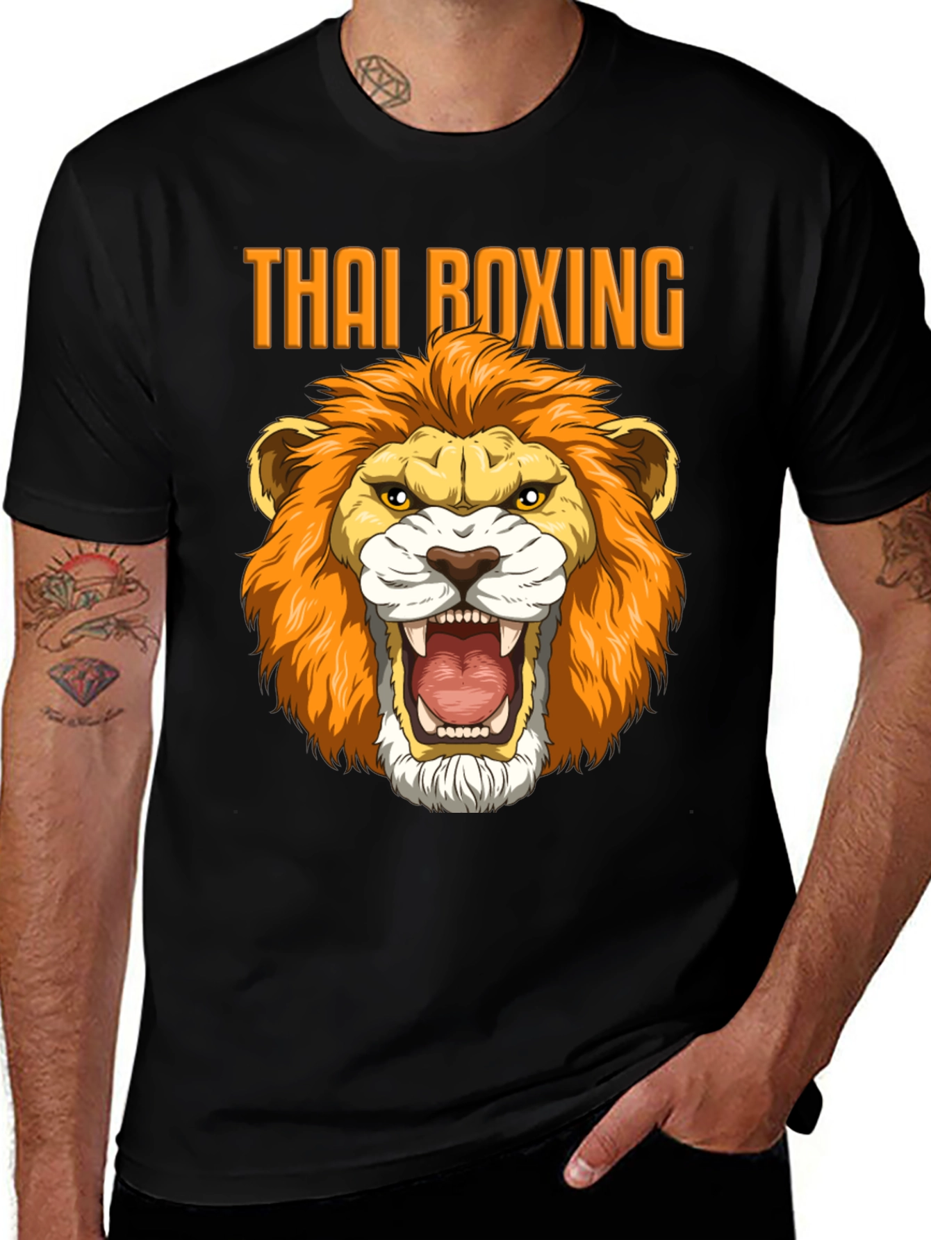 Thai Boxing Lion T-Shirt - Fierce Muay Thai Design