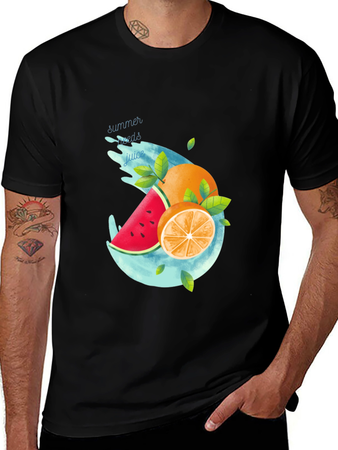 Variant 28 of Summer Fruit Juice Graphic T-Shirt