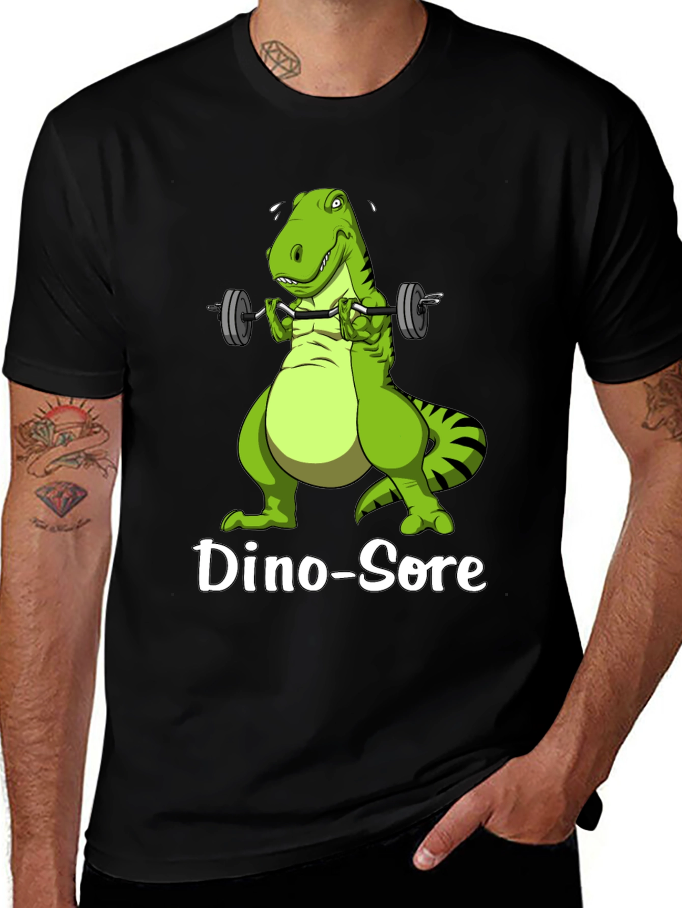 Variant 19 of Dino-Sore T-Shirt: Funny Gym Dinosaur Workout Tee