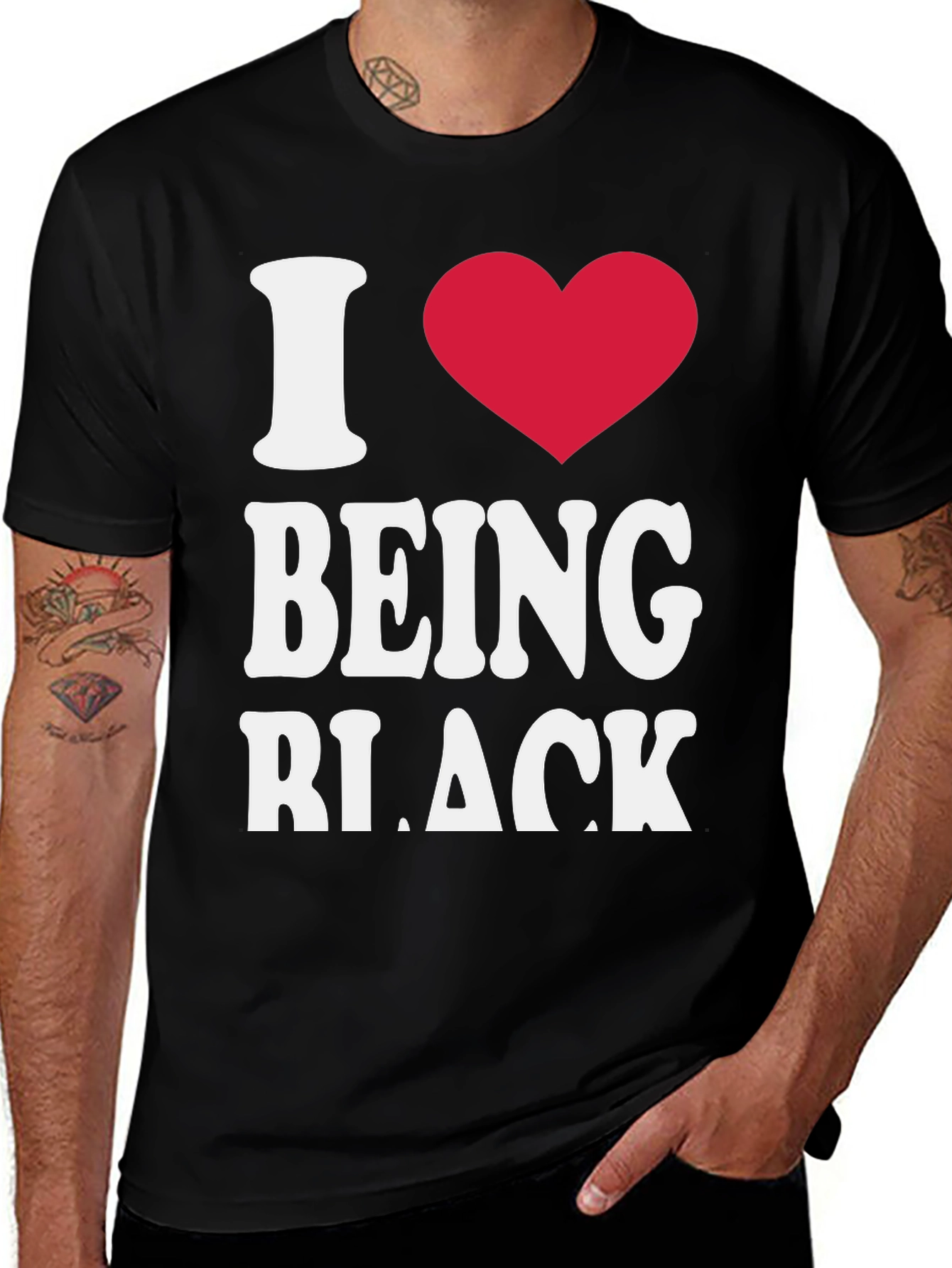 Variant 6 of I Heart Being Black T-Shirt - Statement Tee