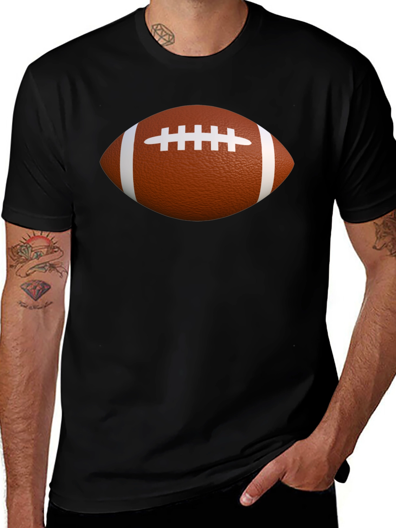 Variant 8 of Football Graphic T-Shirt - Casual Cotton Tee