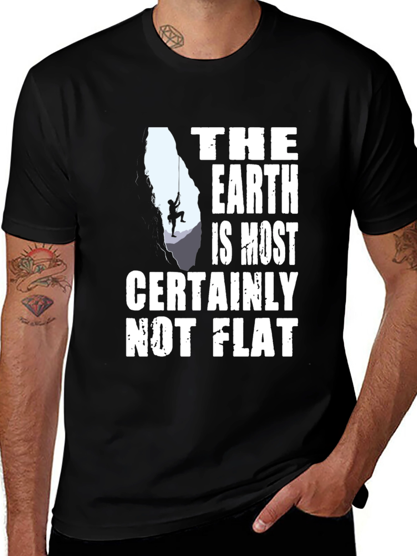 Variant 2 of The Earth is Most Certainly Not Flat T-Shirt