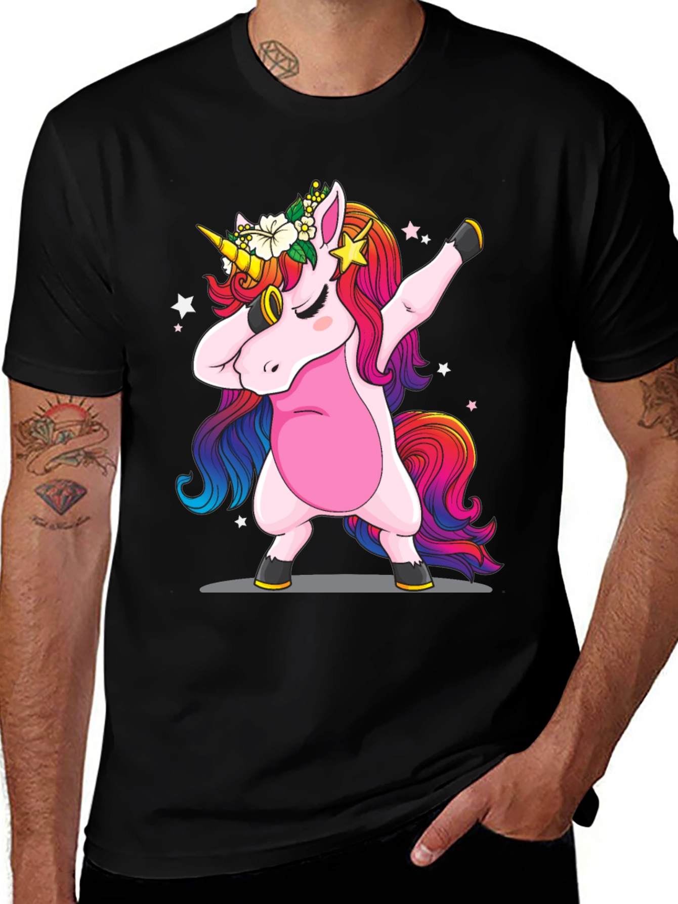 Variant 13 of Dabbing Unicorn T-Shirt - Fun Graphic Tee