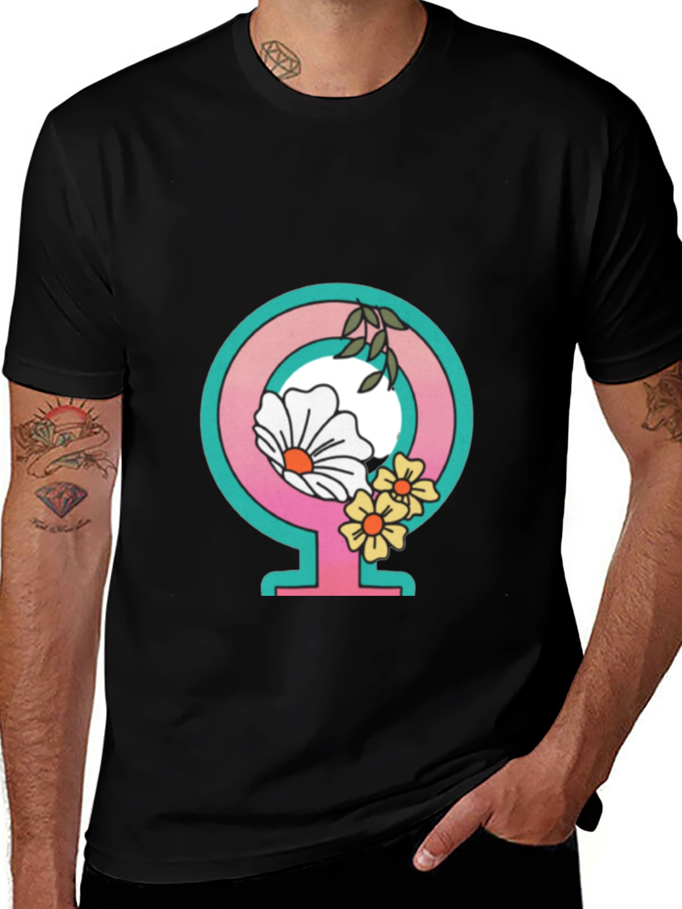 Variant 8 of Feminist Flower Power Graphic Tee