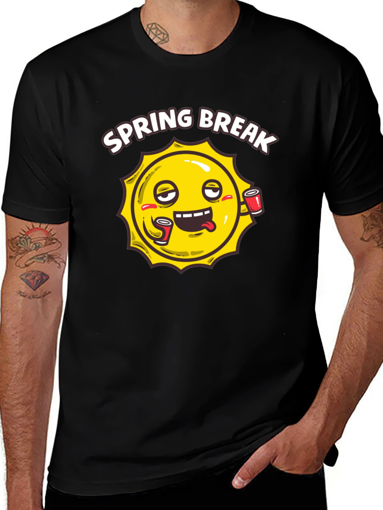 Variant 29 of Spring Break Sun T-Shirt