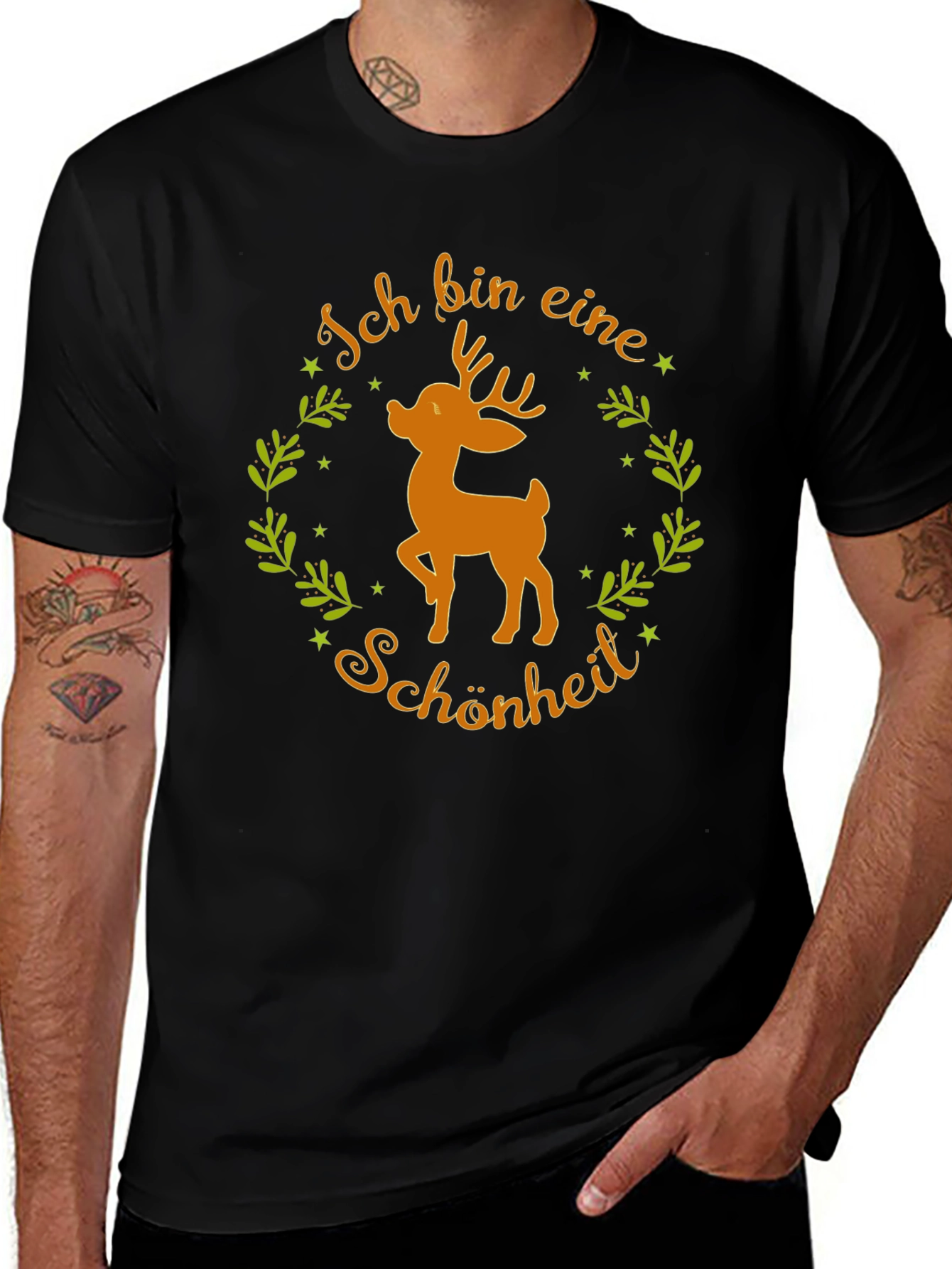 Variant 16 of Ich bin eine Schönheit Deer Graphic Tee