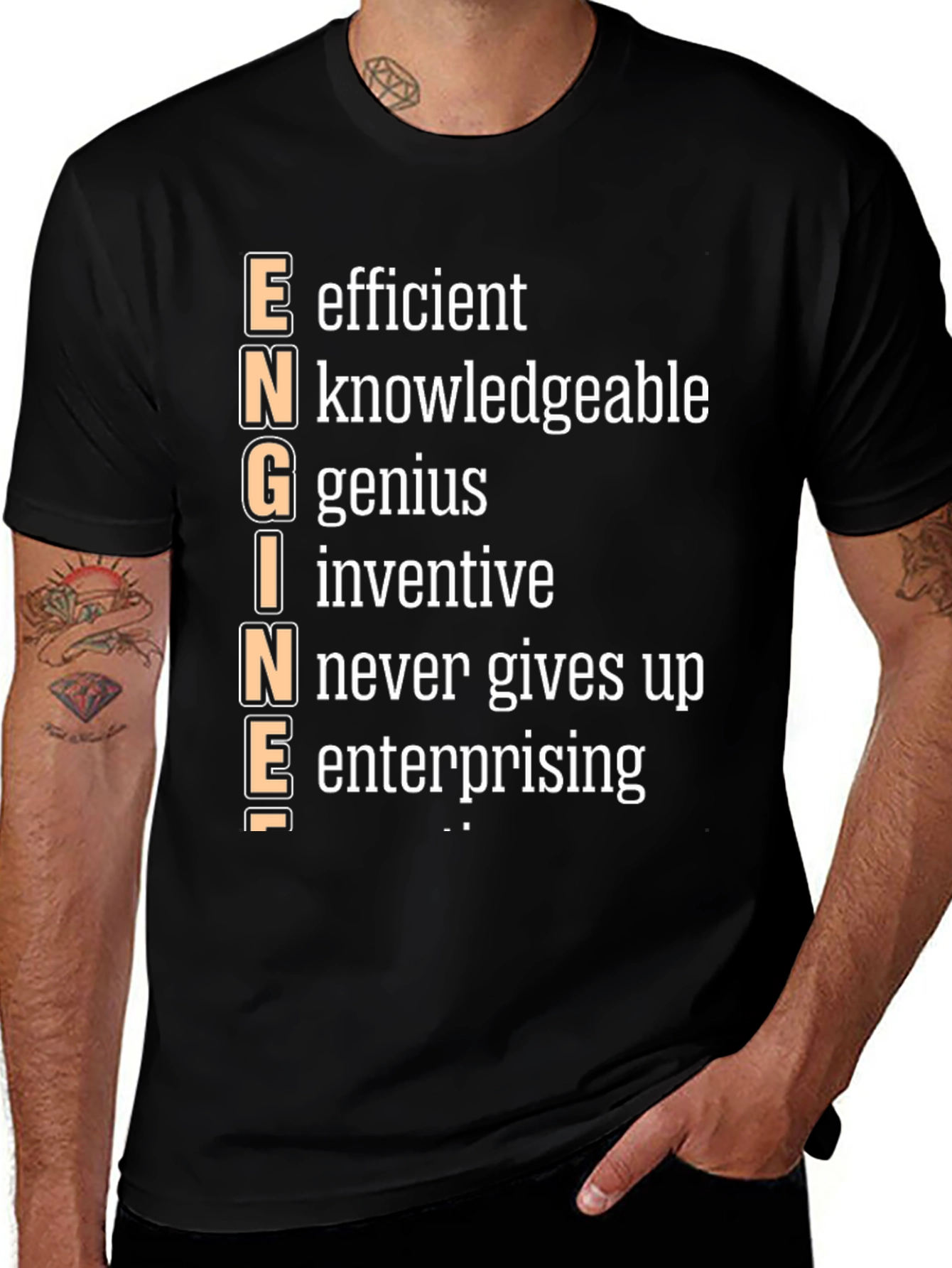 Variant 28 of Engineer Definition Black T-Shirt