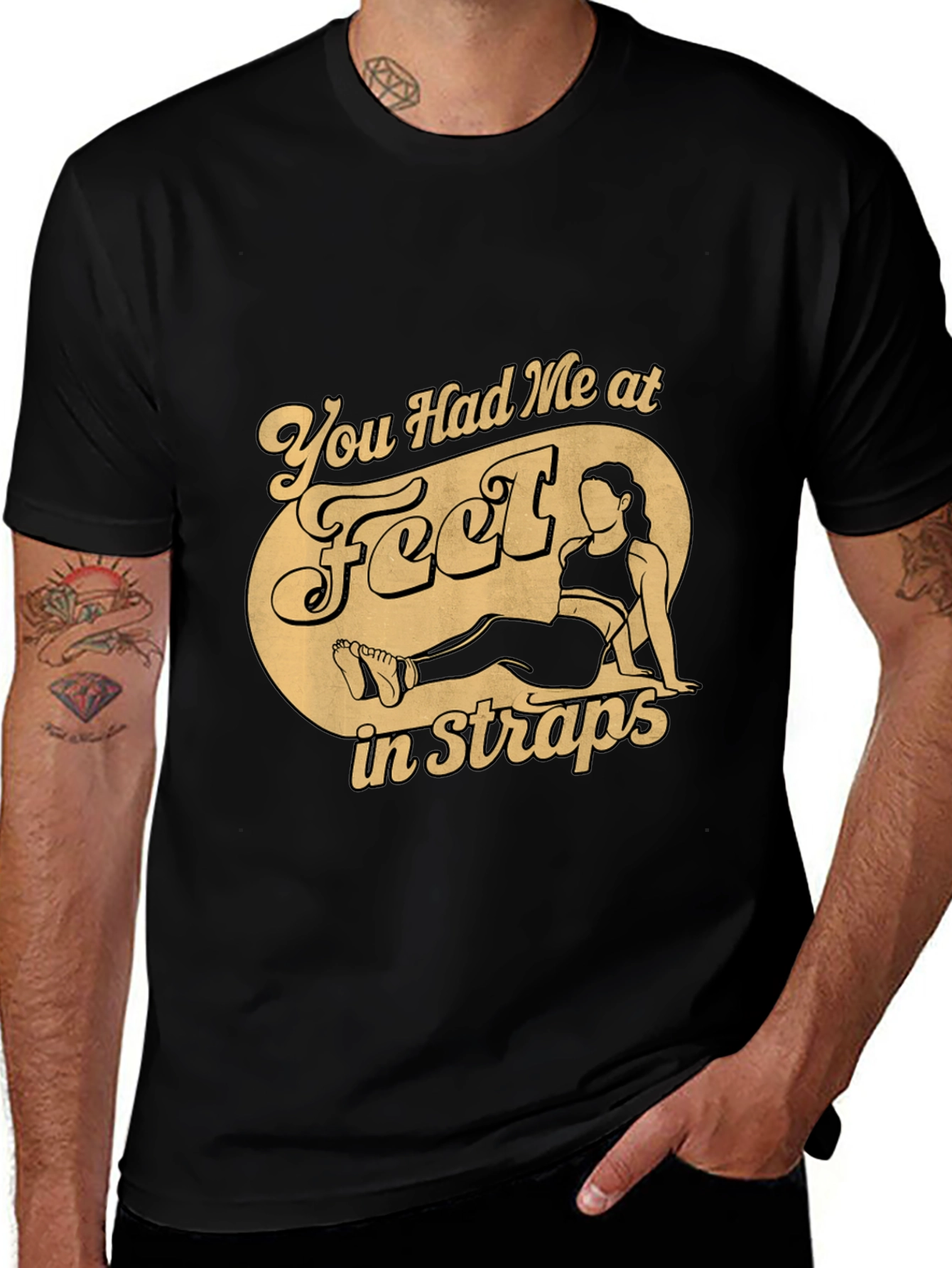 Variant 19 of Funny Feet in Straps T-Shirt