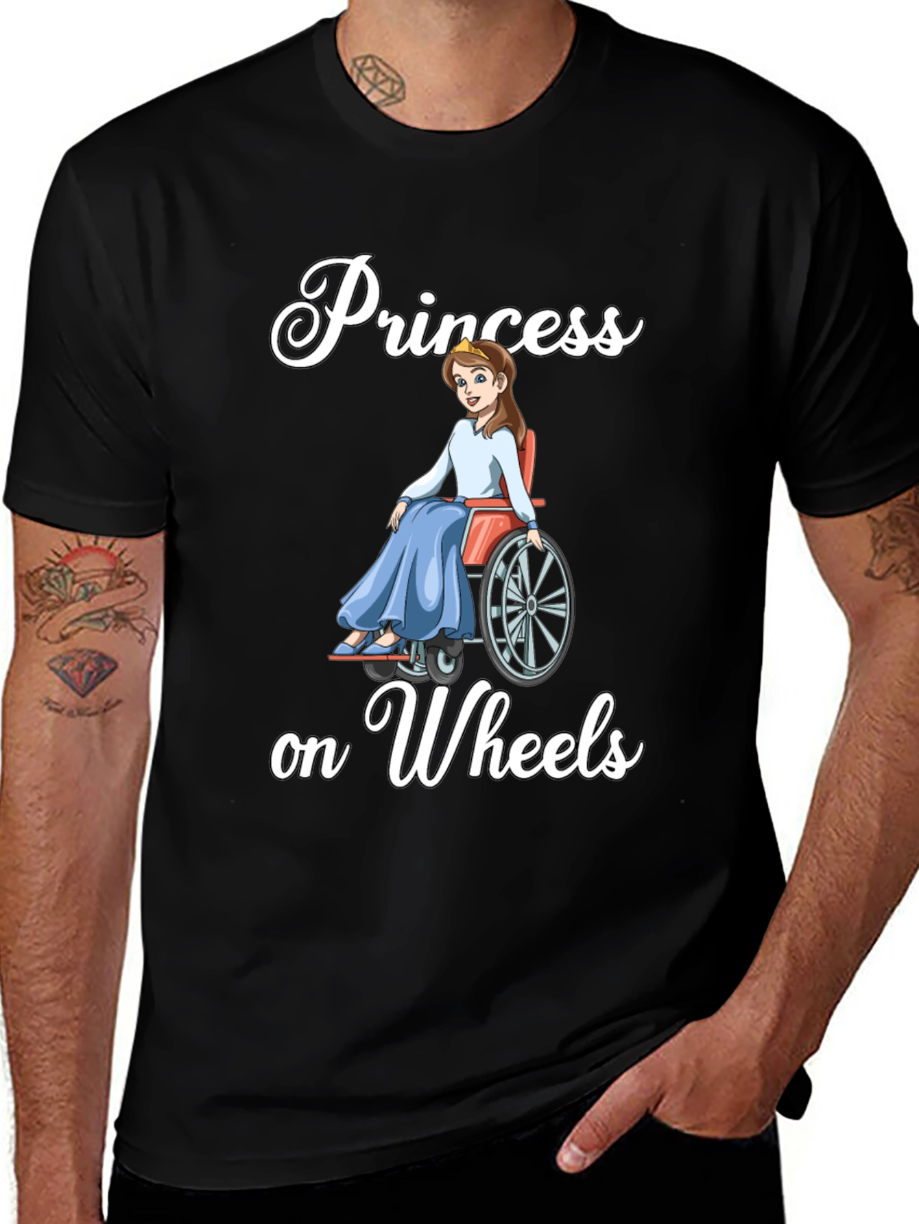 Variant 28 of Princess on Wheels Graphic T-Shirt