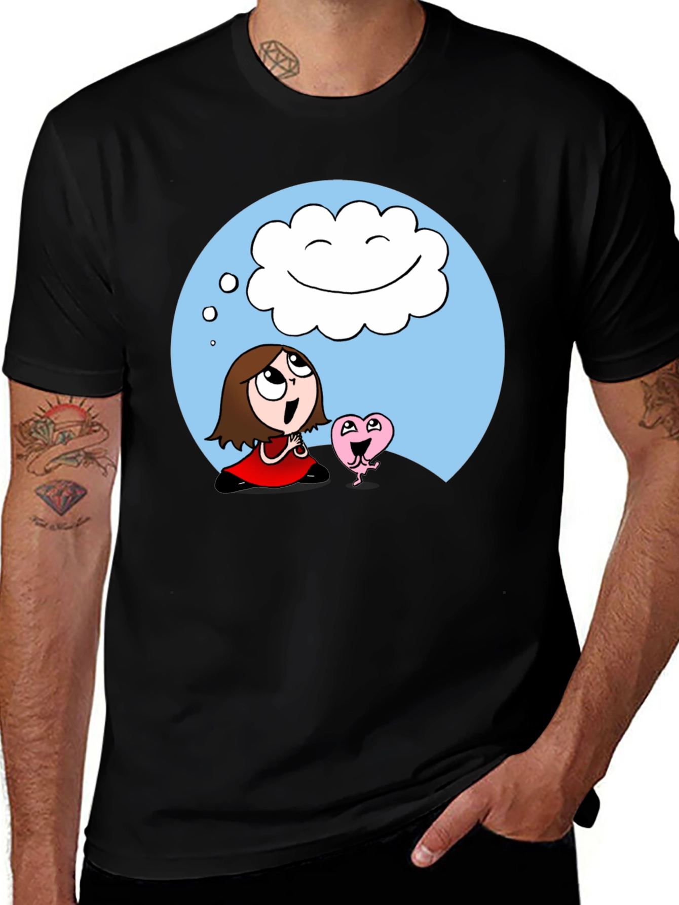 Variant 22 of Dreamy Cartoon Graphic T-Shirt