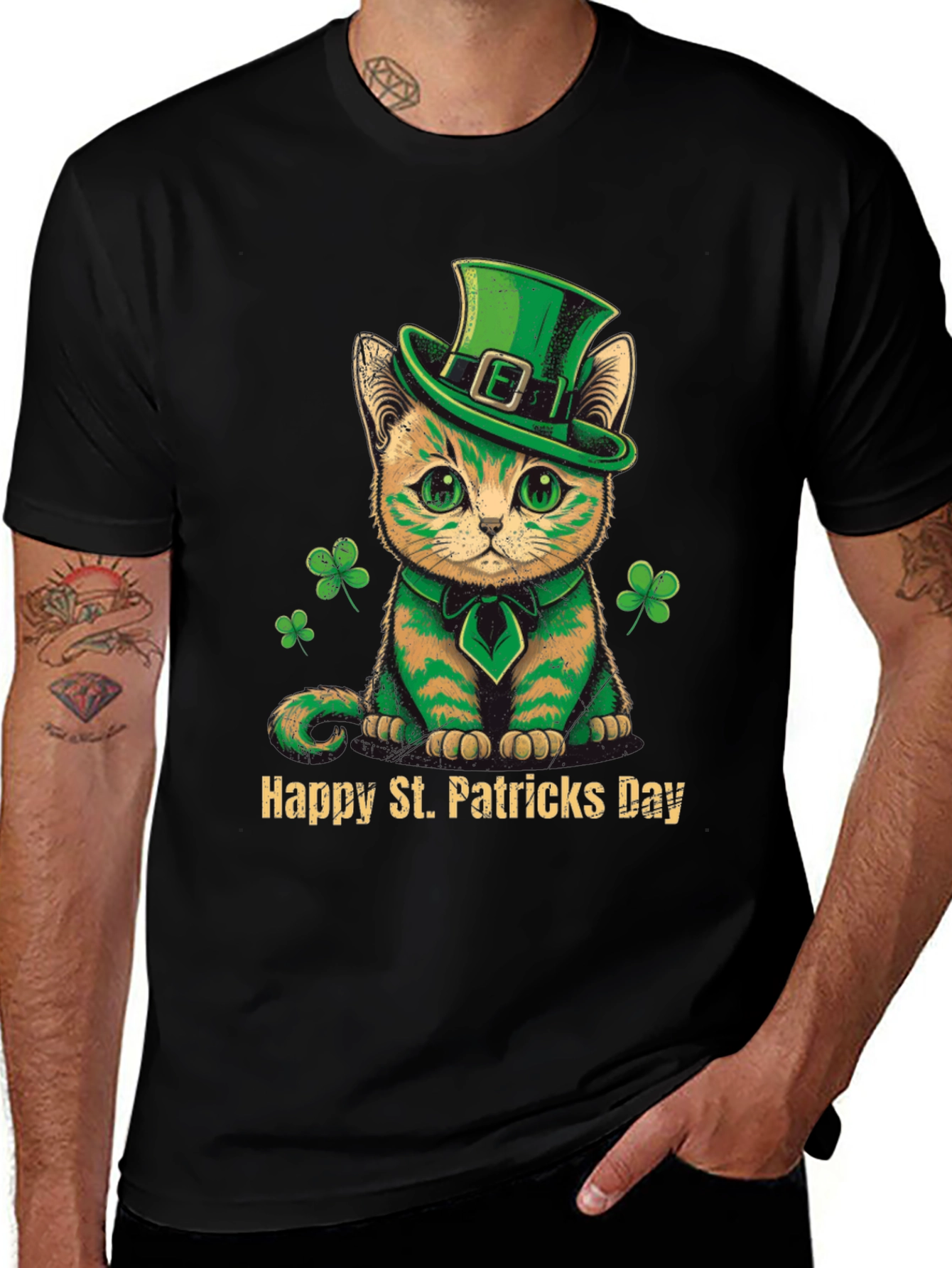 Variant 30 of St. Patrick's Day Kitten T-Shirt