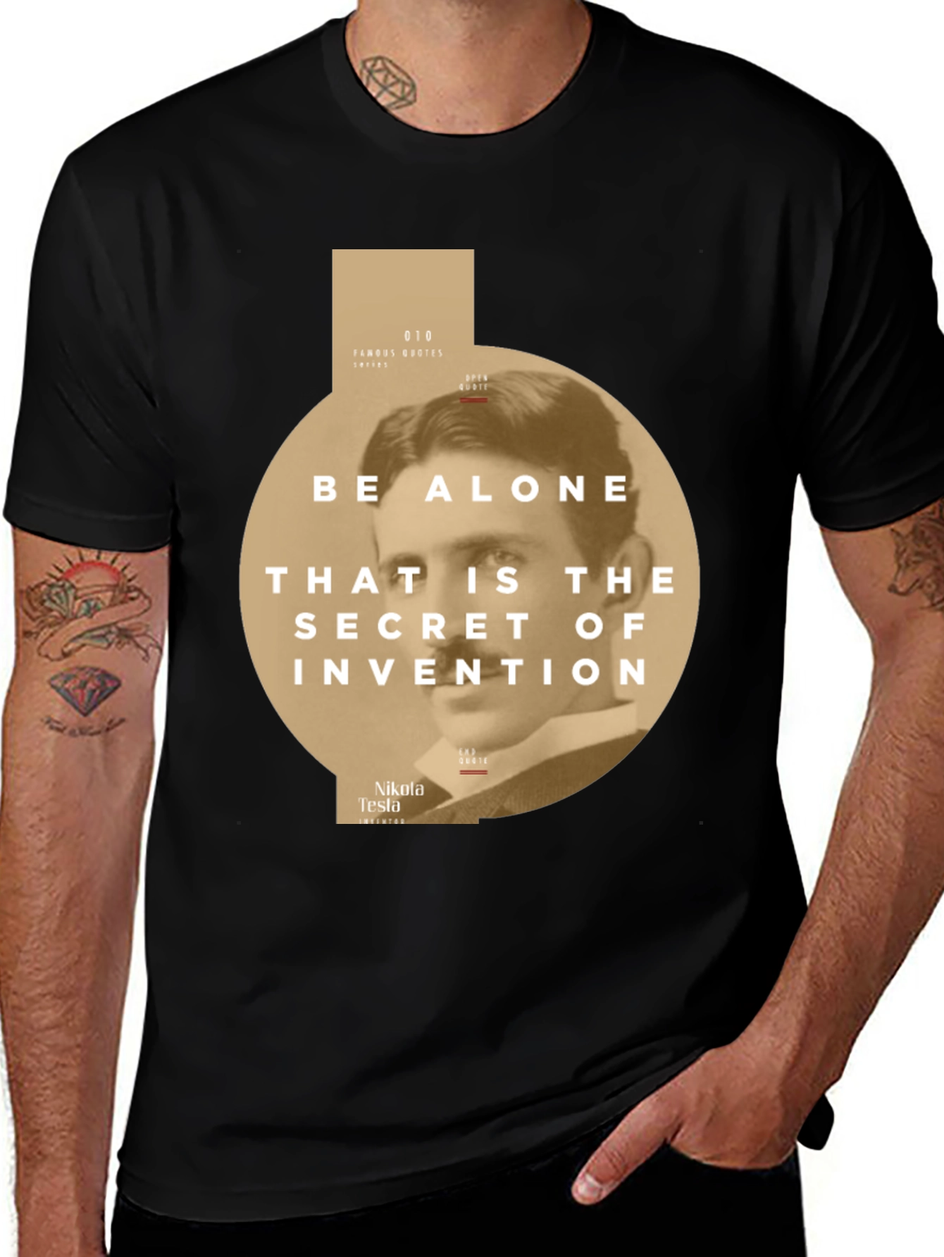 Nikola Tesla Quote Graphic T-Shirt