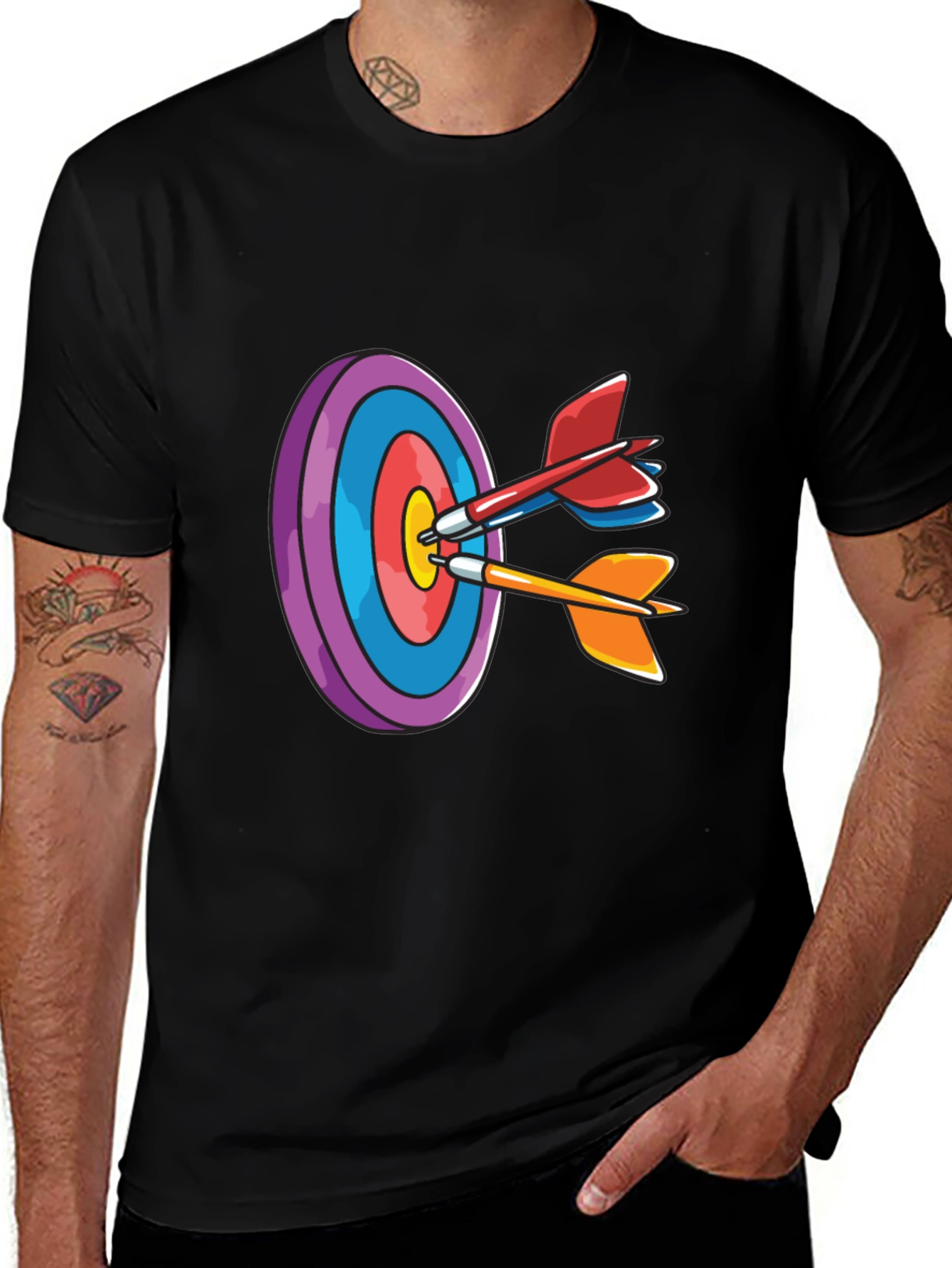 Target Darts Graphic T-Shirt