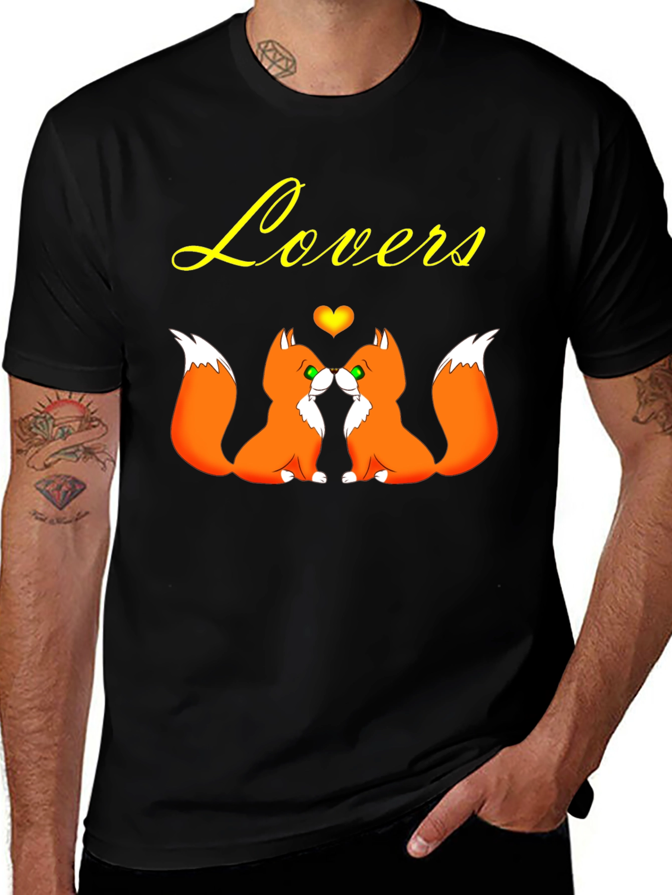 Variant 18 of Fox Lovers T-Shirt - Cute Animal Graphic Tee