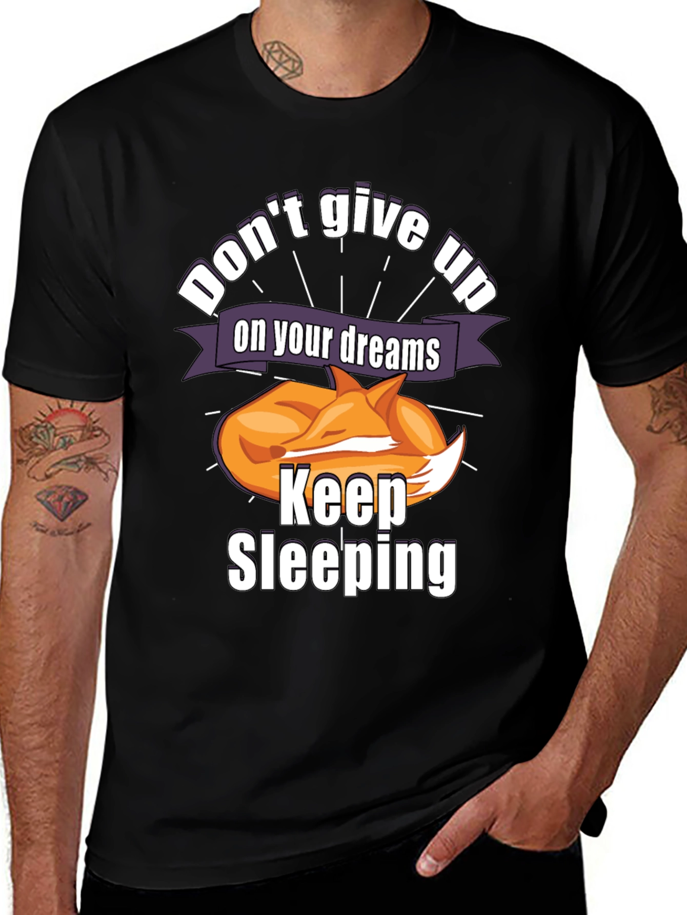 Variant 5 of Don't Give Up On Your Dreams Keep Sleeping T-Shirt