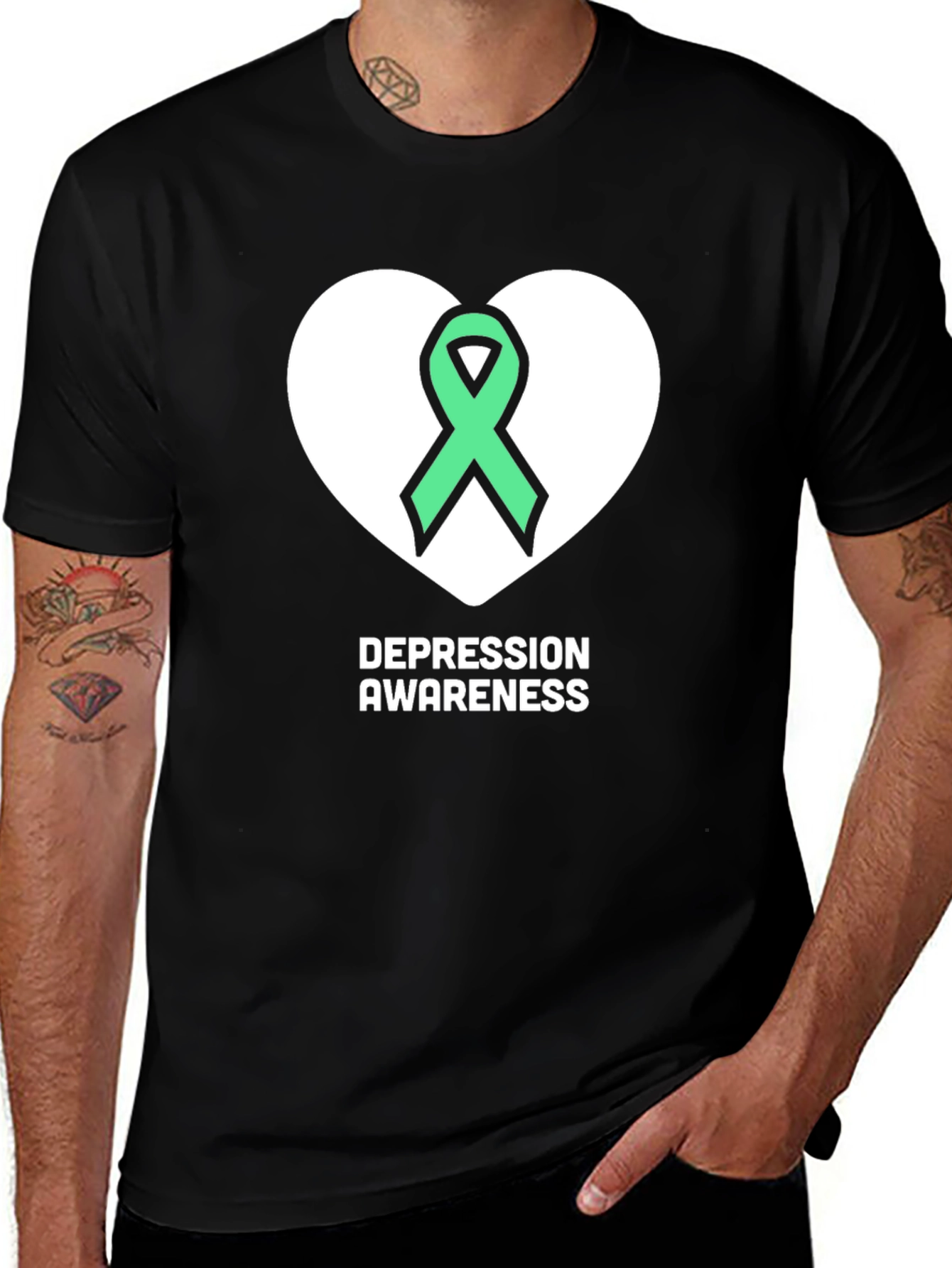 Depression Awareness Ribbon T-Shirt