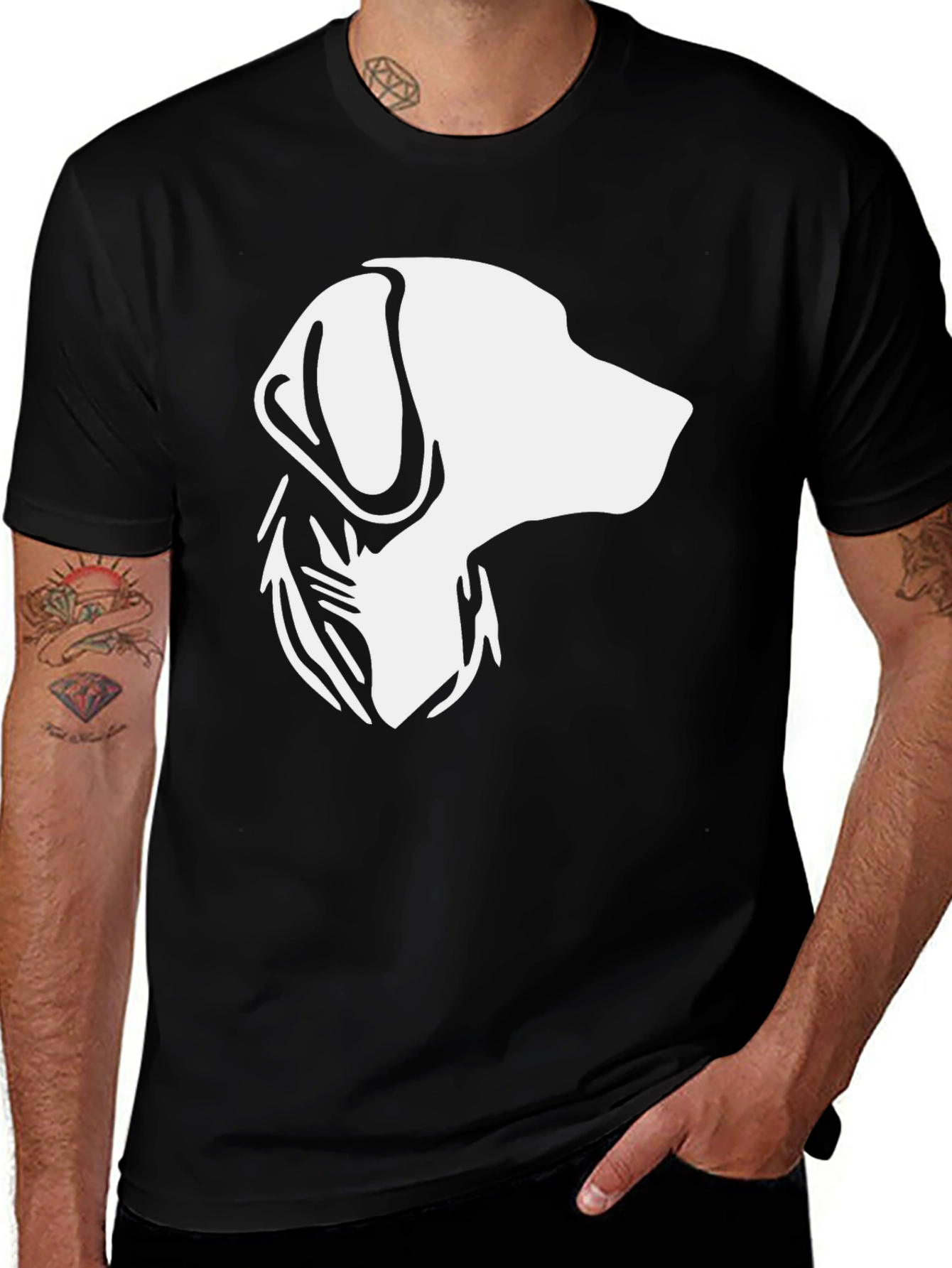 Variant 29 of Dog Breed Silhouette Graphic T-Shirt