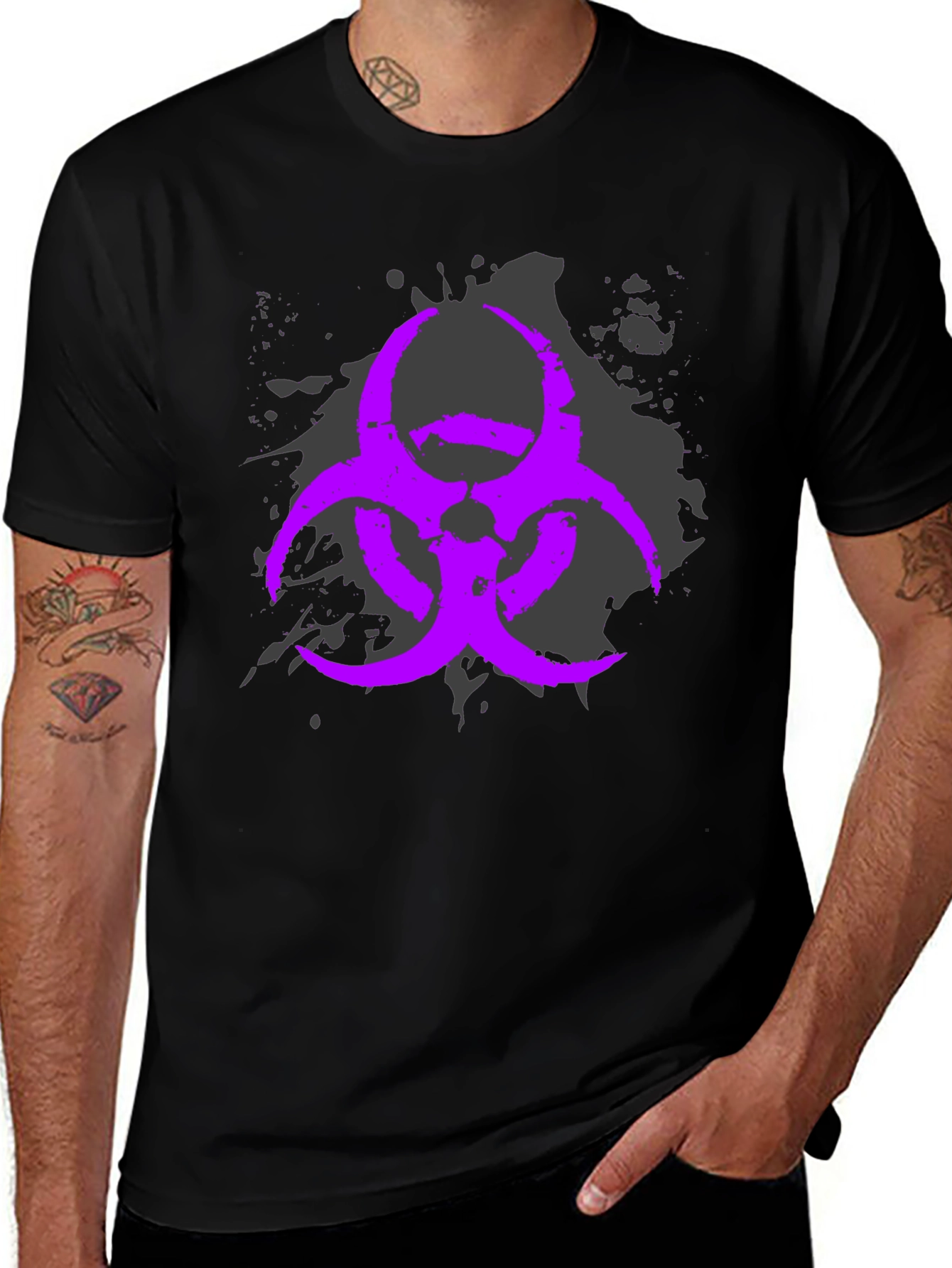 Variant 12 of Biohazard Symbol Graphic T-Shirt