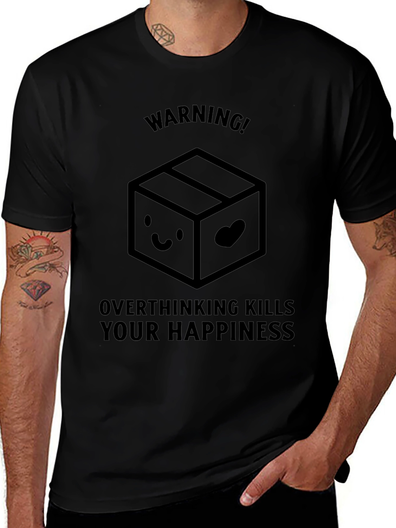 Variant 19 of Warning: Overthinking Kills T-Shirt