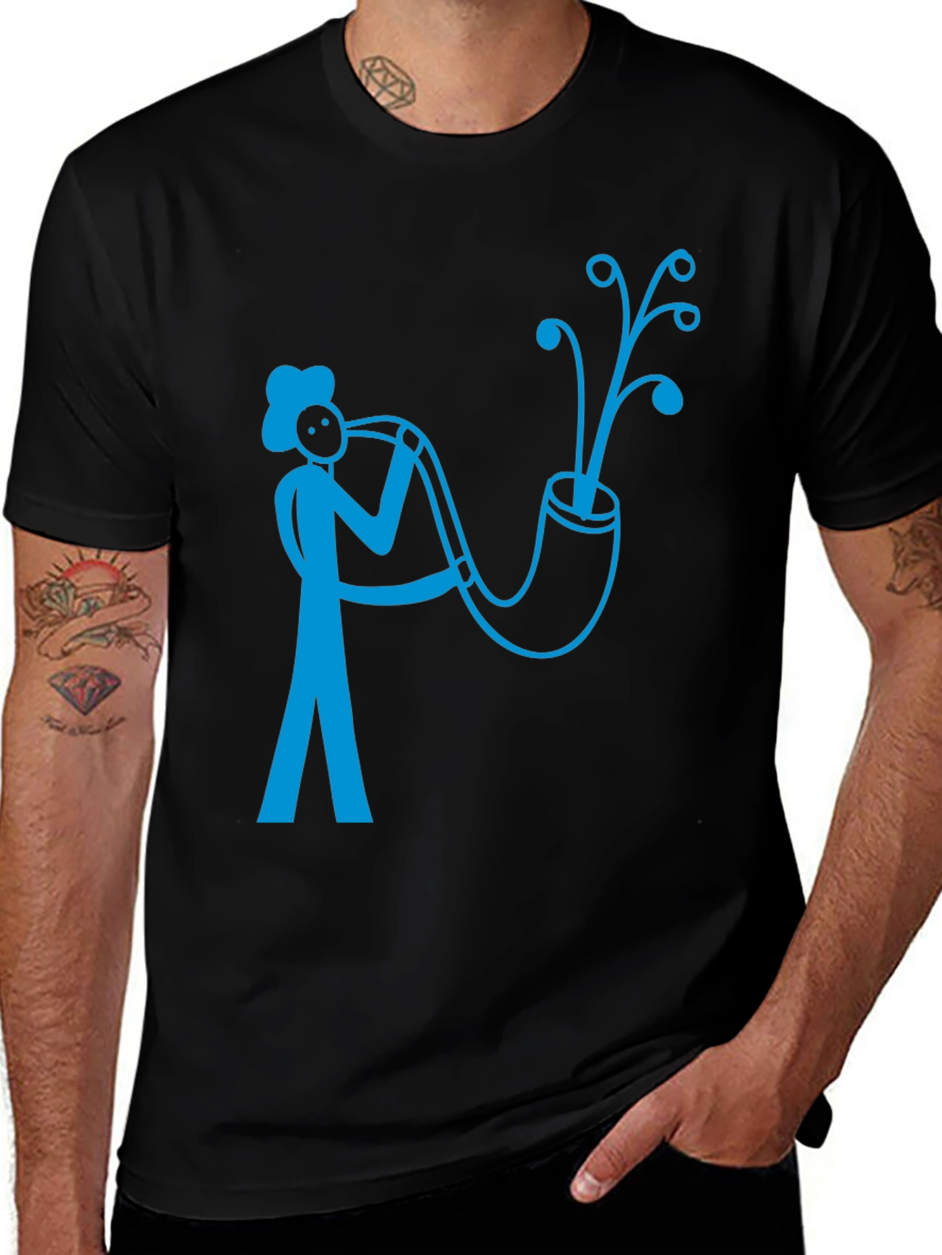 Variant 6 of Unique Saxophone Player Graphic T-Shirt