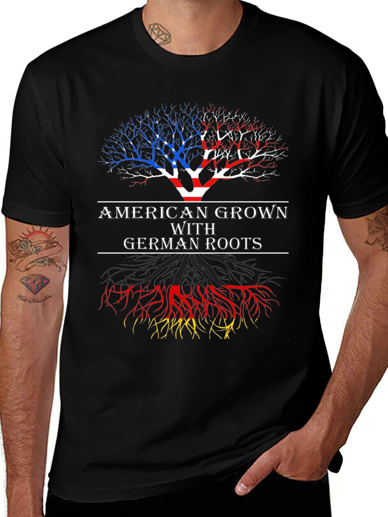 American Grown with German Roots T-Shirt