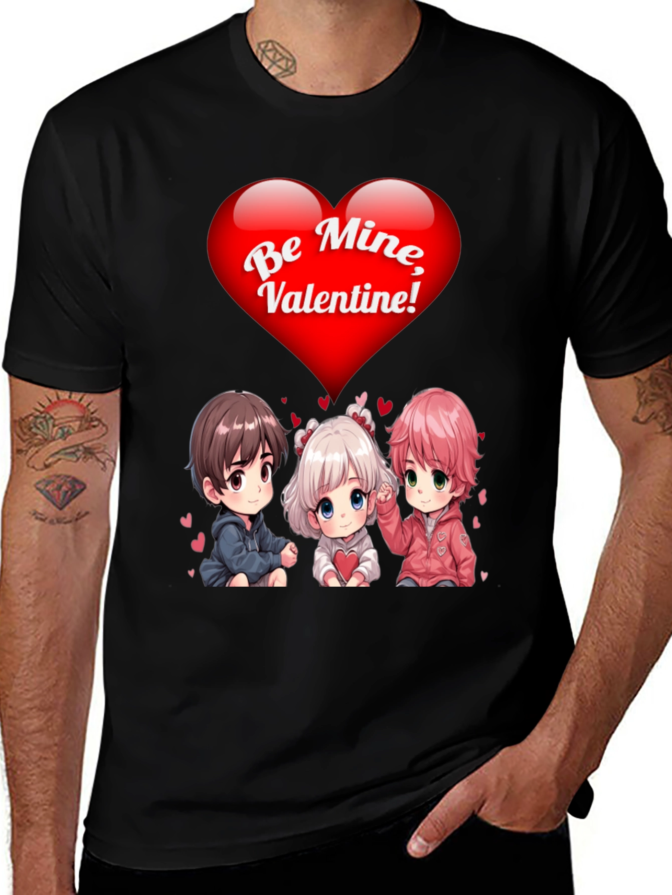 Valentine's Day Anime T-Shirt - Be Mine!