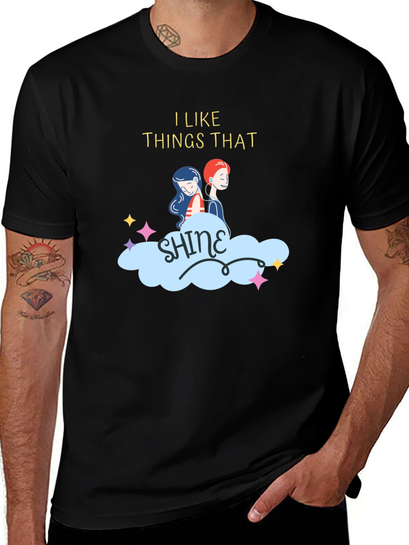 Variant 19 of I Like Things That Shine T-Shirt