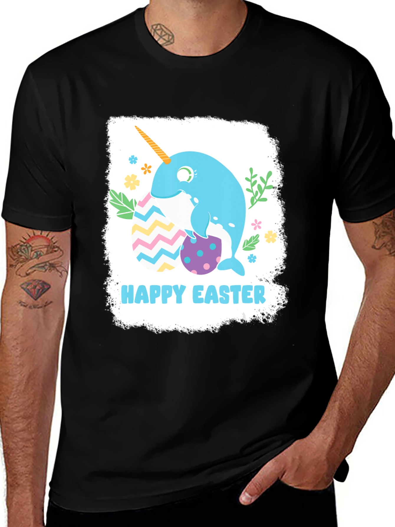Variant 15 of Narwhal Happy Easter T-Shirt