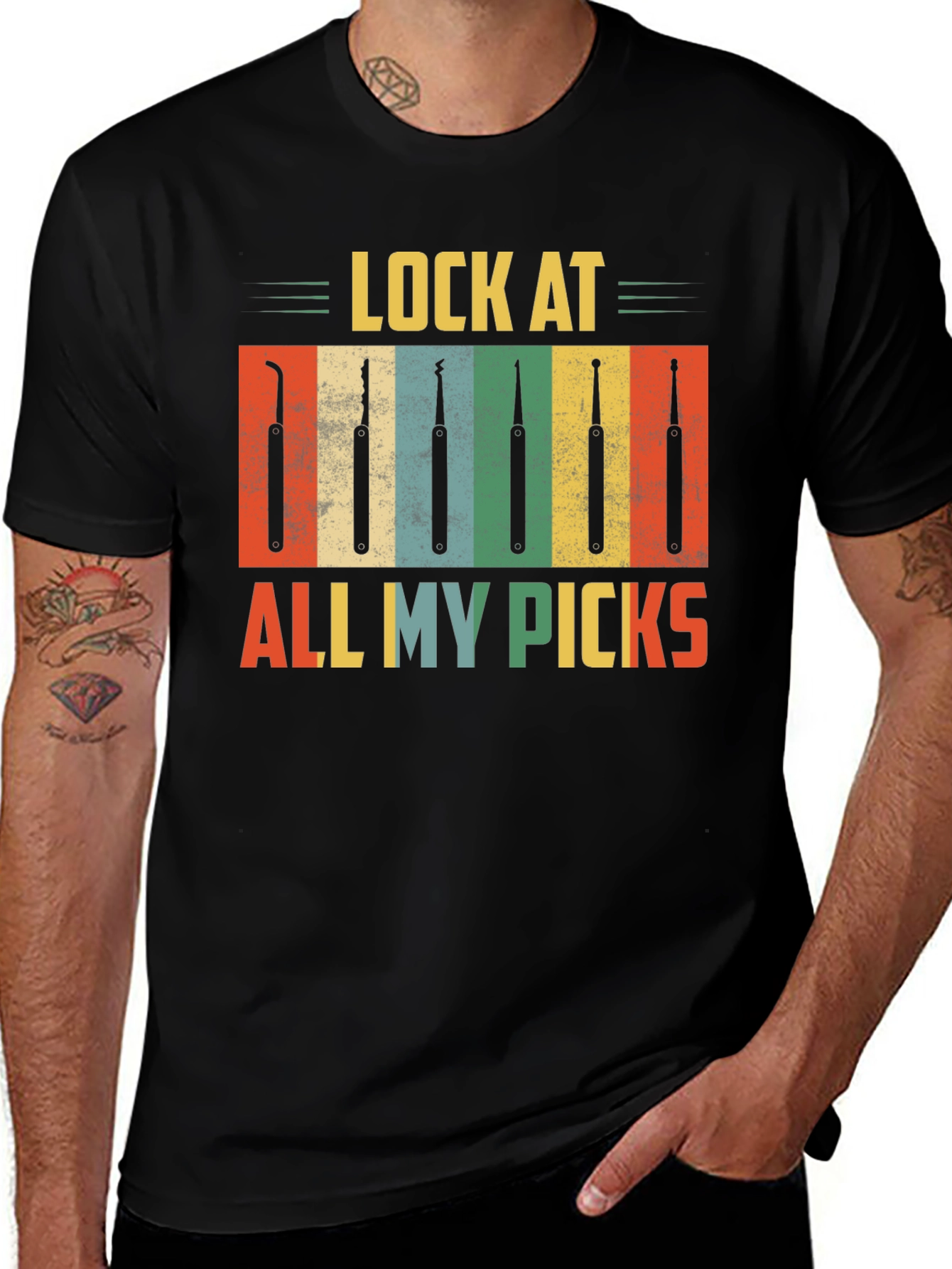 Variant 25 of Lock Picks T-Shirt - Novelty Gift for Hobbyists