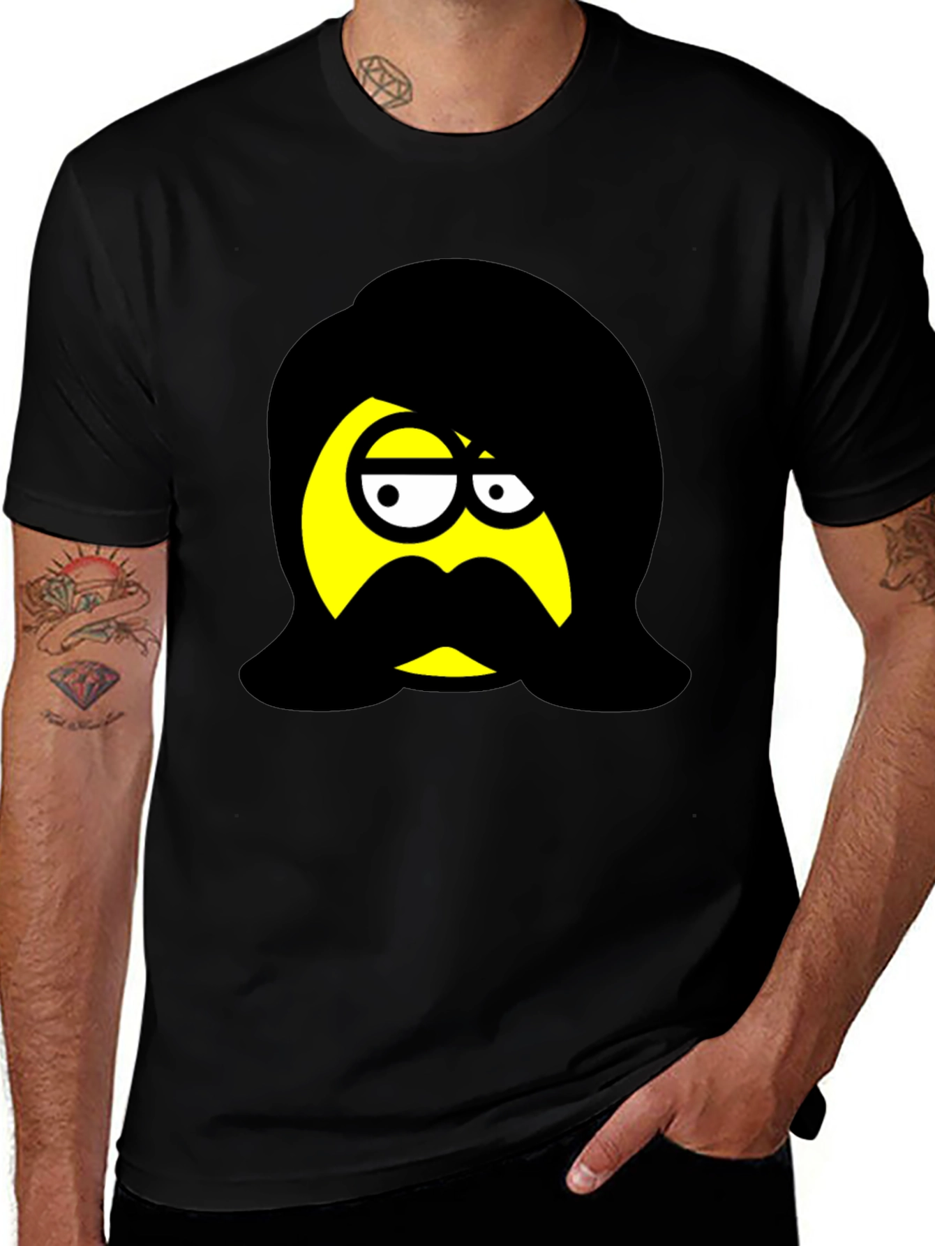 Variant 20 of Cool Emoji T-Shirt - Black