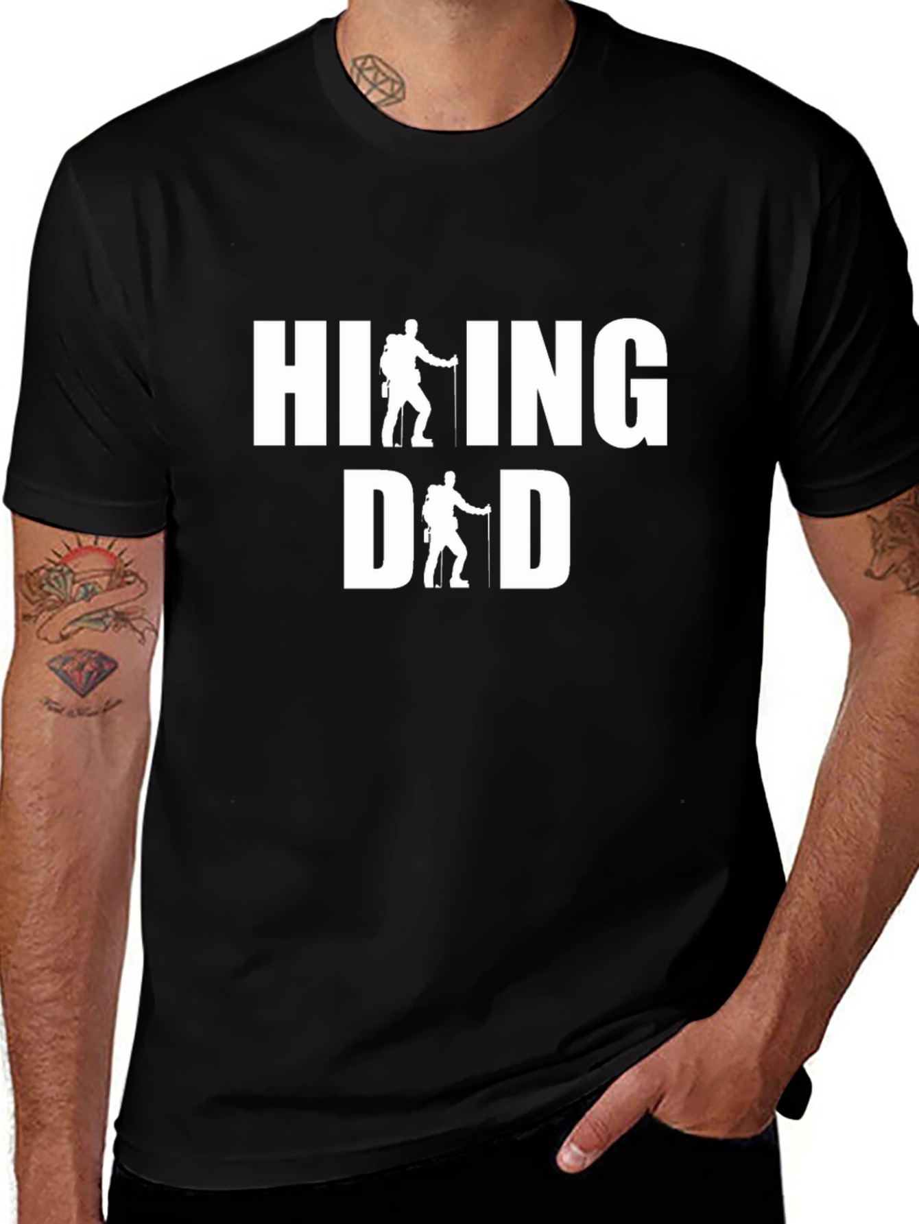 Variant 28 of Hiking Dad T-Shirt - Perfect for Outdoor Adventures!