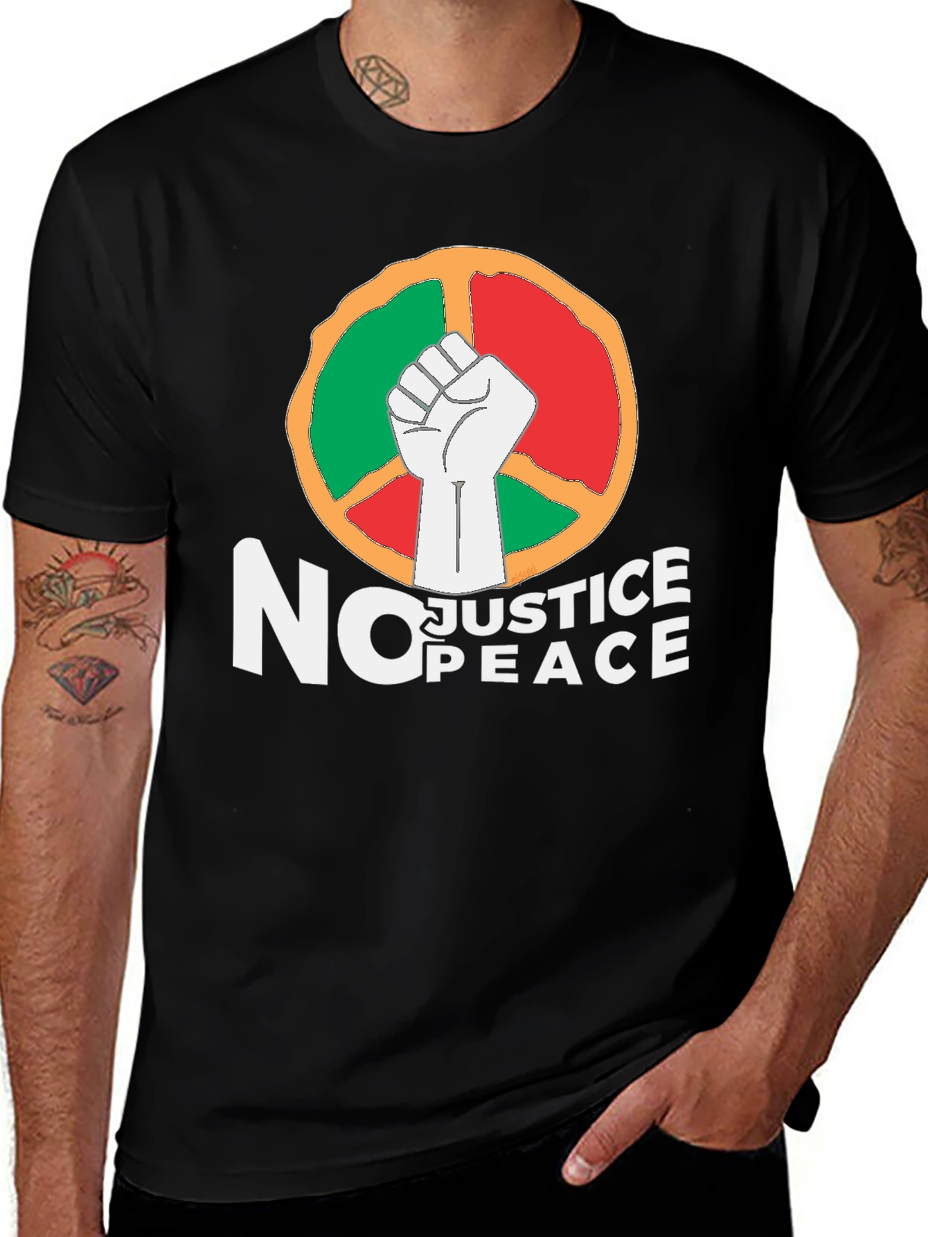 Variant 15 of No Justice No Peace Graphic Tee