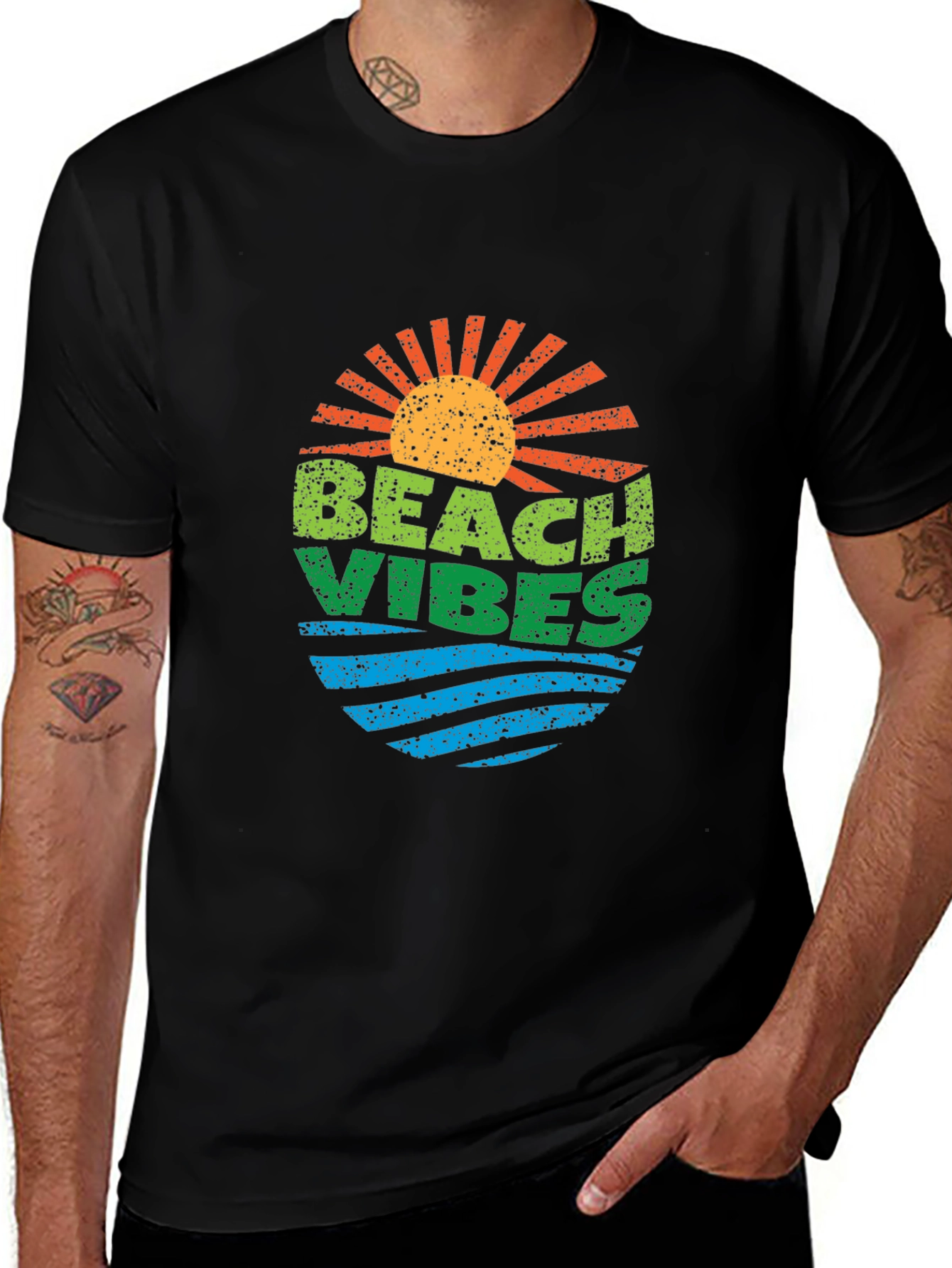 Variant 5 of Beach Vibes Graphic Tee - Summer Ready!