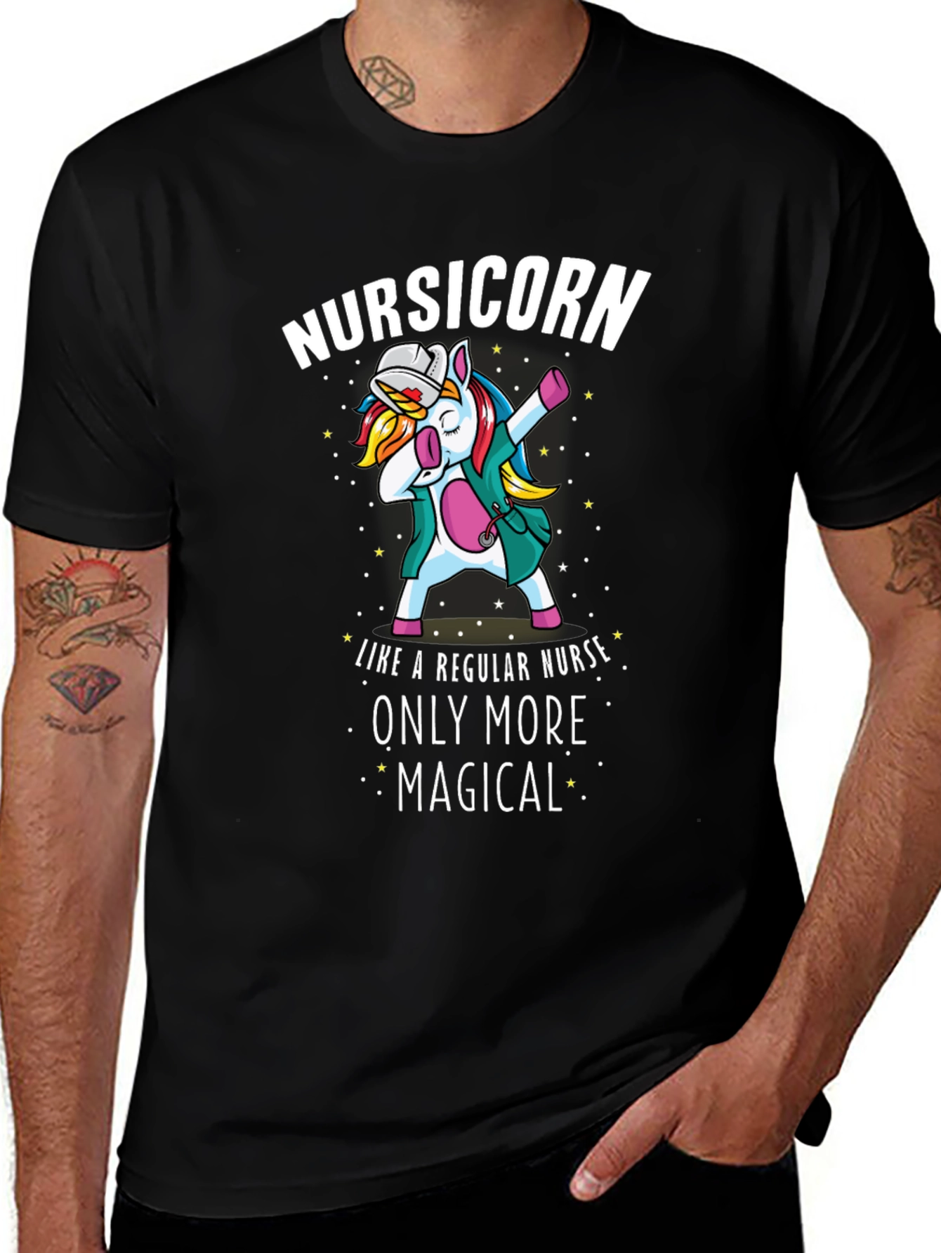 Nursicorn T-Shirt - Magical Nurse Unicorn Dab