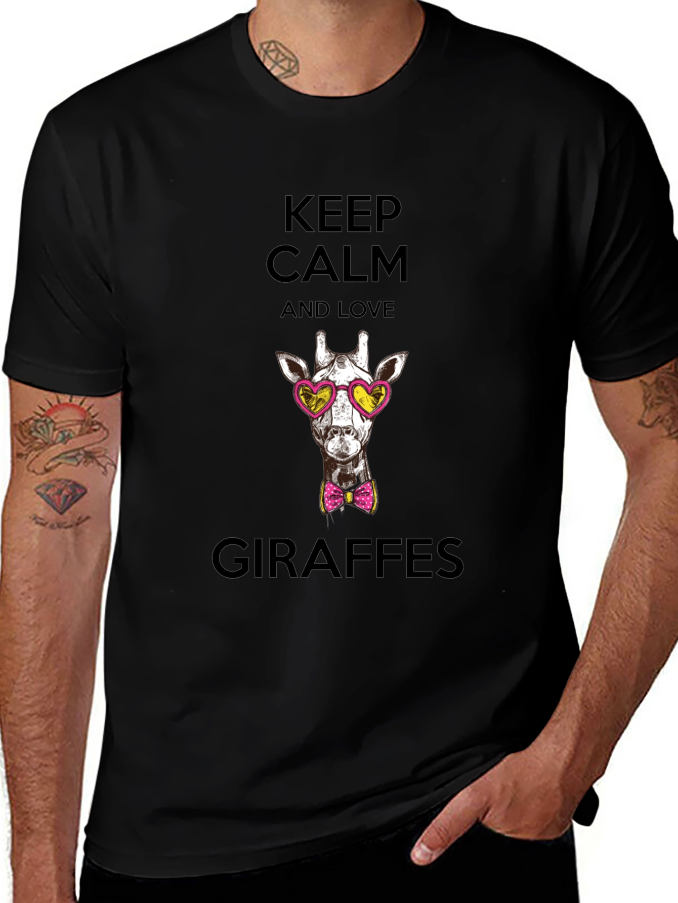 Variant 7 of Keep Calm Giraffe T-Shirt