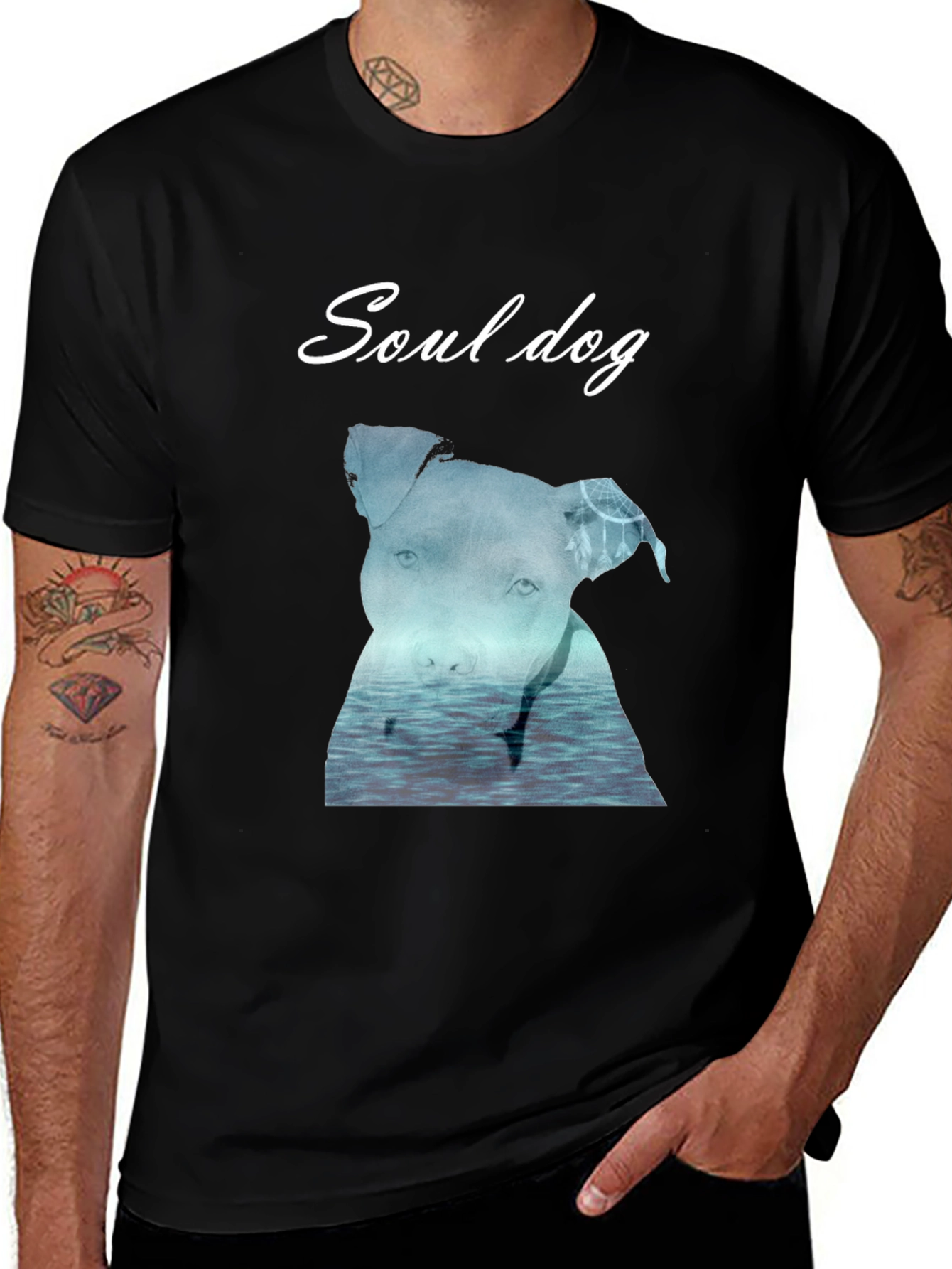 Variant 17 of Soul Dog Graphic Tee - Comfortable Cotton Blend