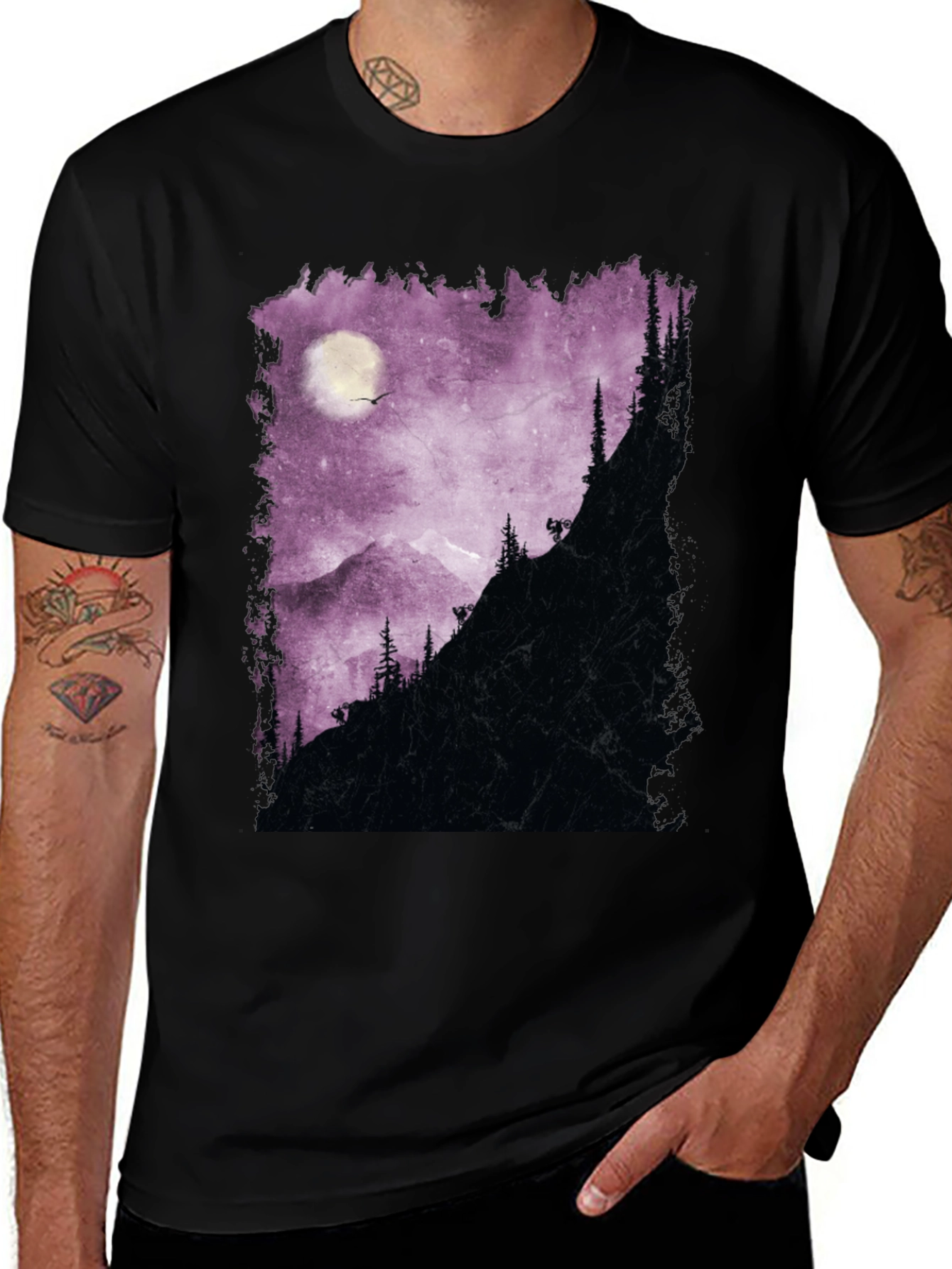Variant 27 of Mountain Scene Graphic T-Shirt