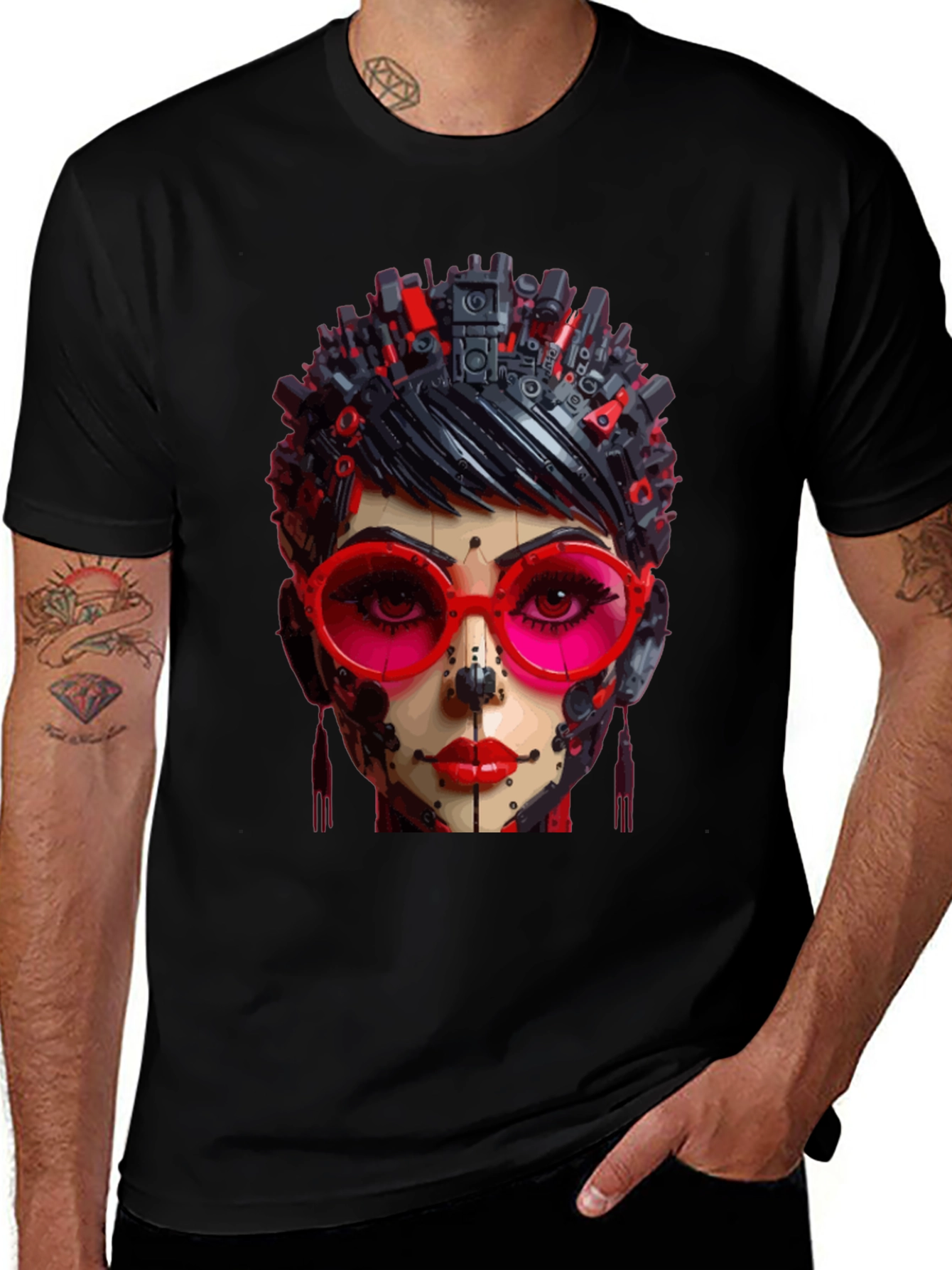 Variant 8 of Cyberpunk Woman T-Shirt
