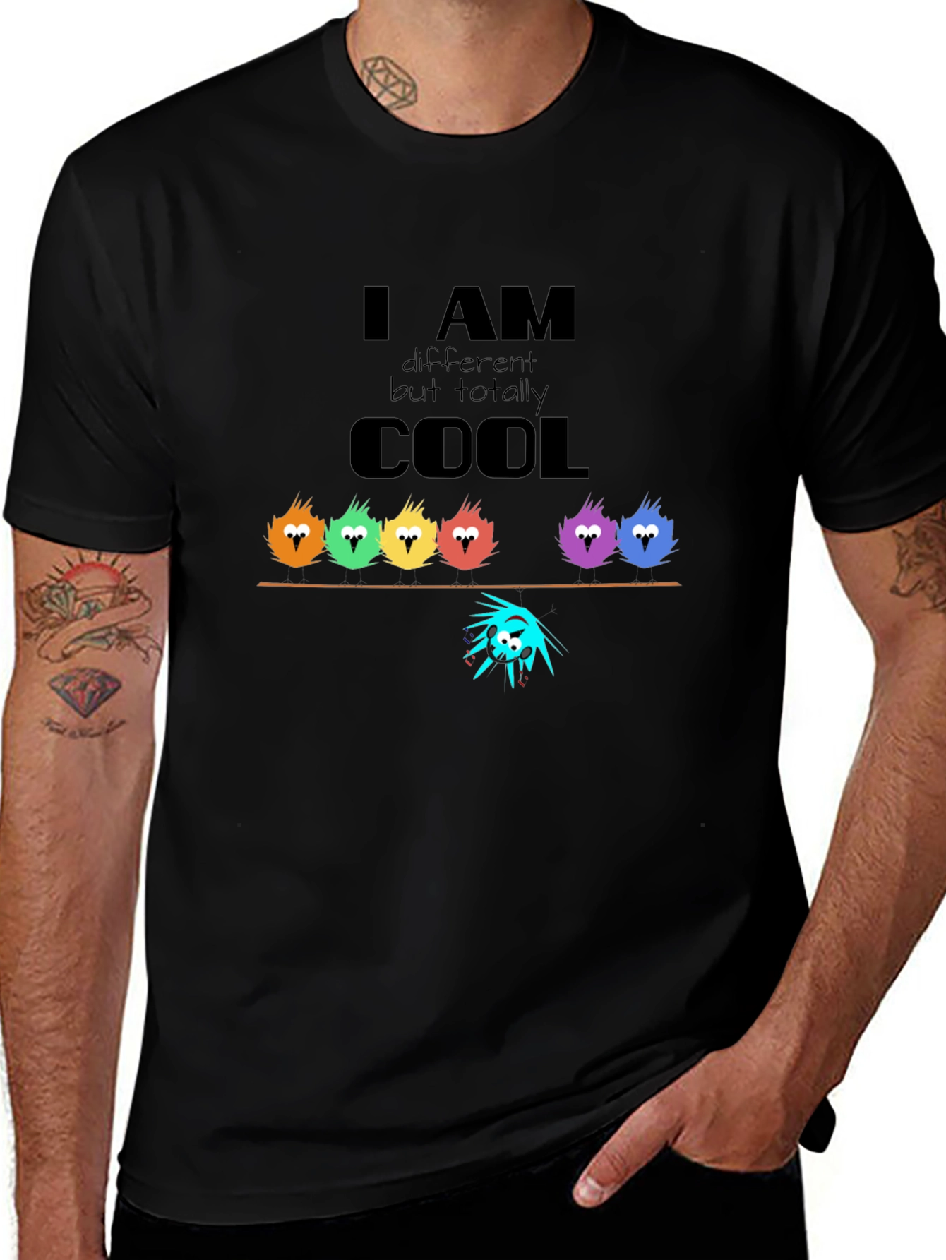 Variant 19 of Different But Totally Cool Graphic T-Shirt
