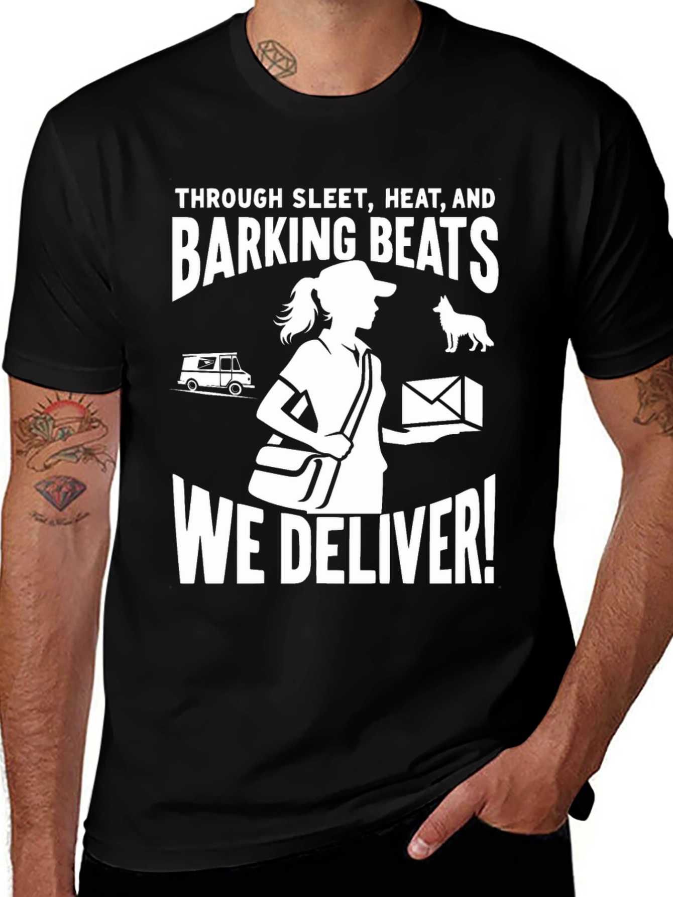 Variant 15 of Mail Carrier T-Shirt - We Deliver!