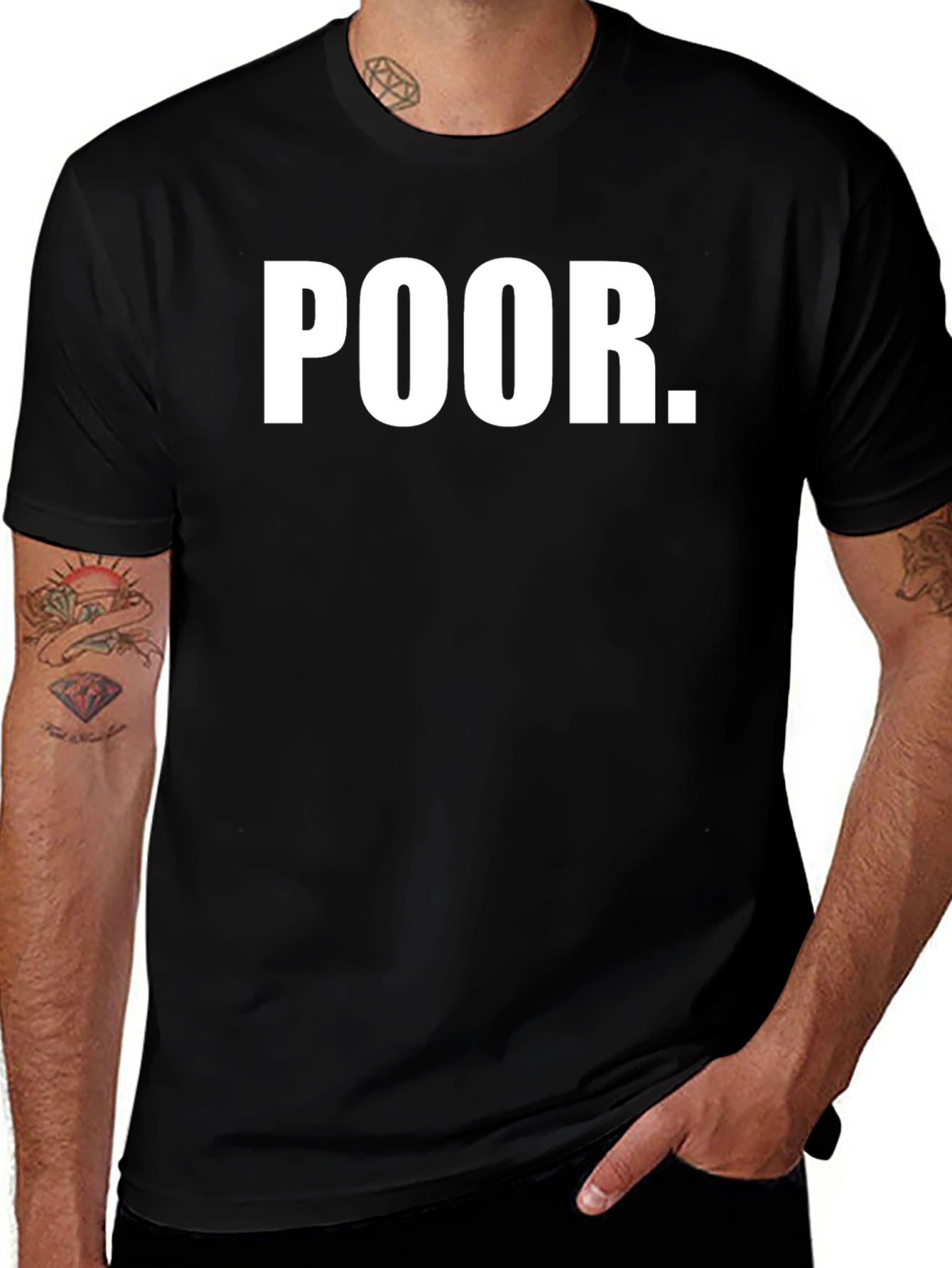 Variant 5 of Poor. Graphic Tee - Men's Short Sleeve Crew Neck