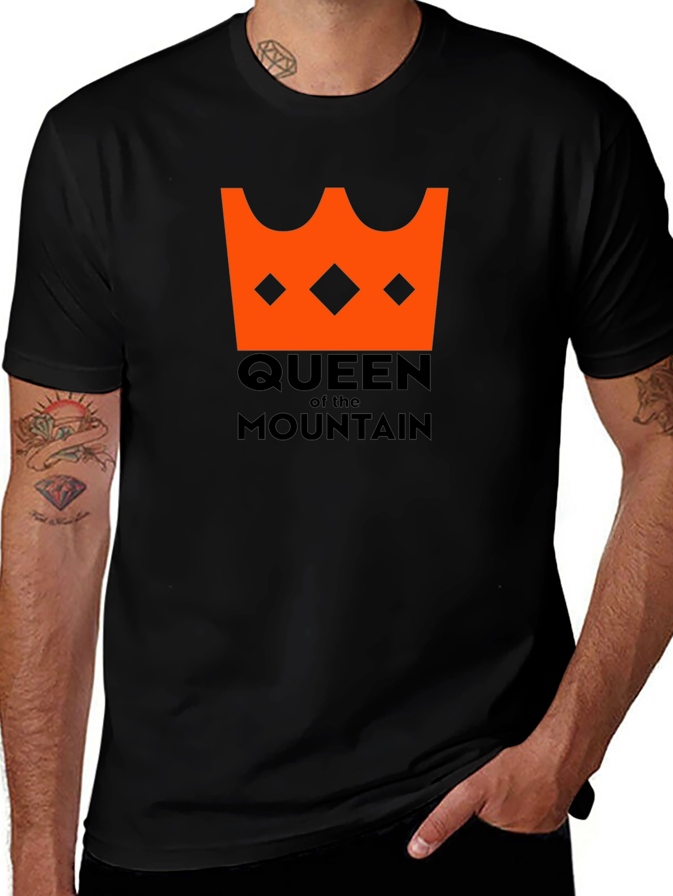 Queen of the Mountain Black Graphic Tee