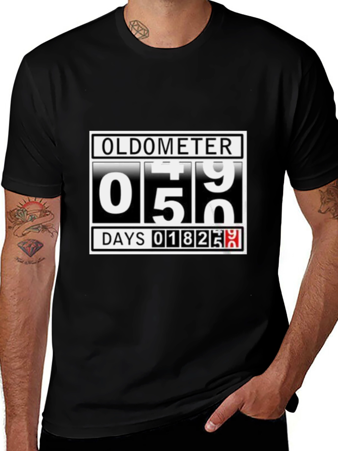Variant 12 of Oldometer 50th Birthday T-Shirt